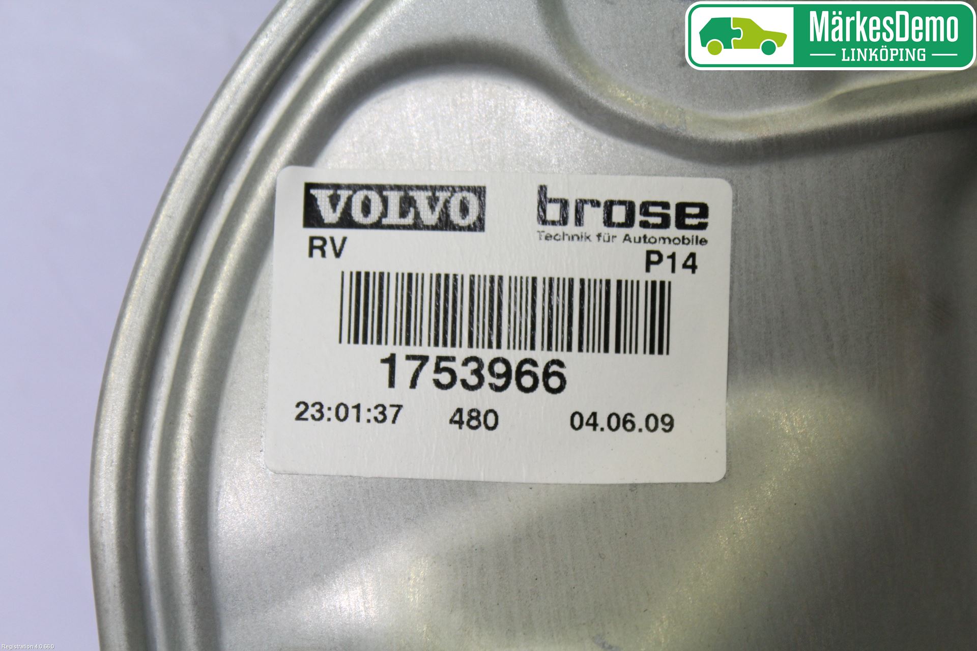 Volvo C30 07-10 Fönsterhissmekanism