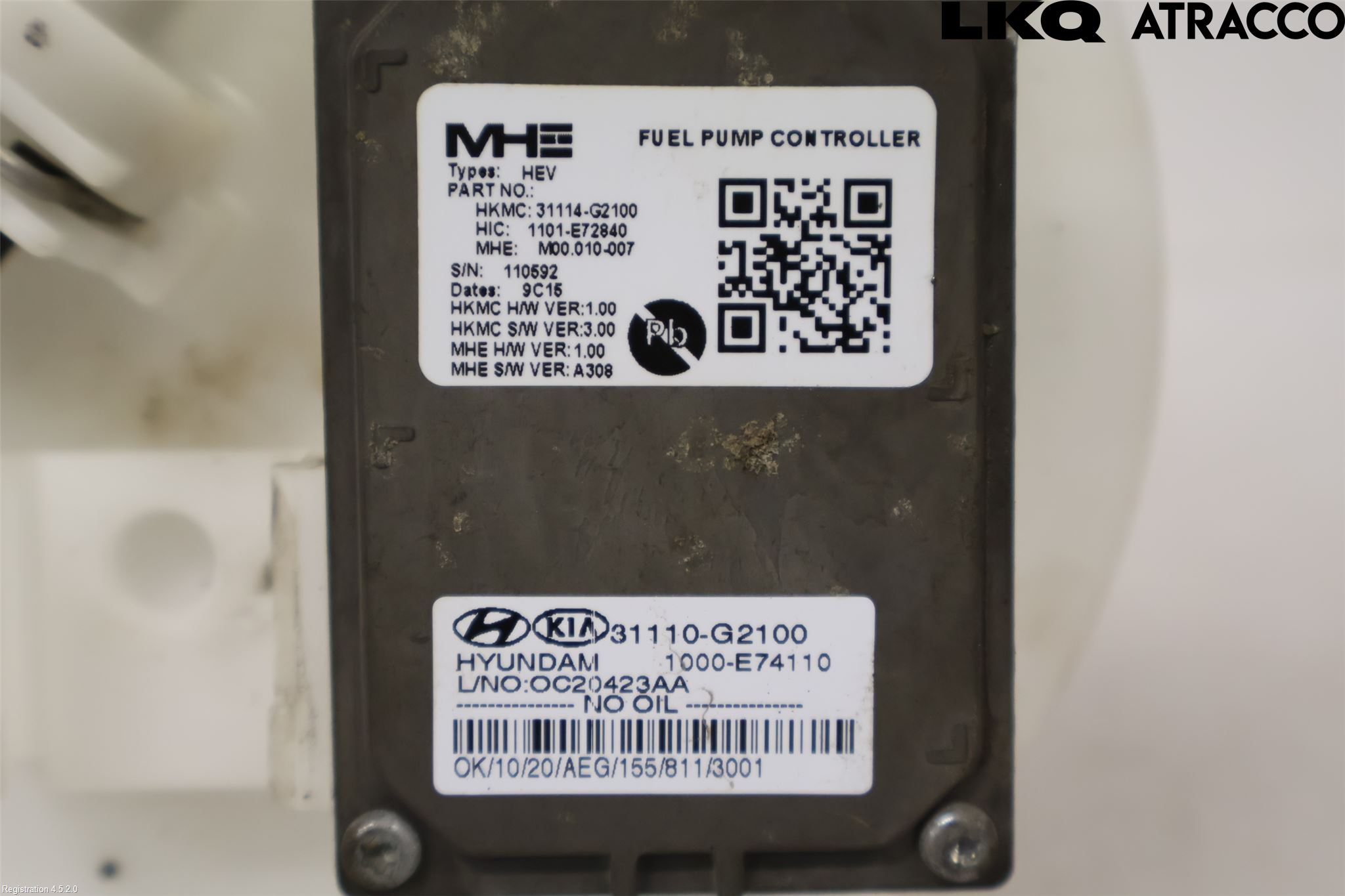 Kia NIRO (DE) 17-22 Bränslepump El