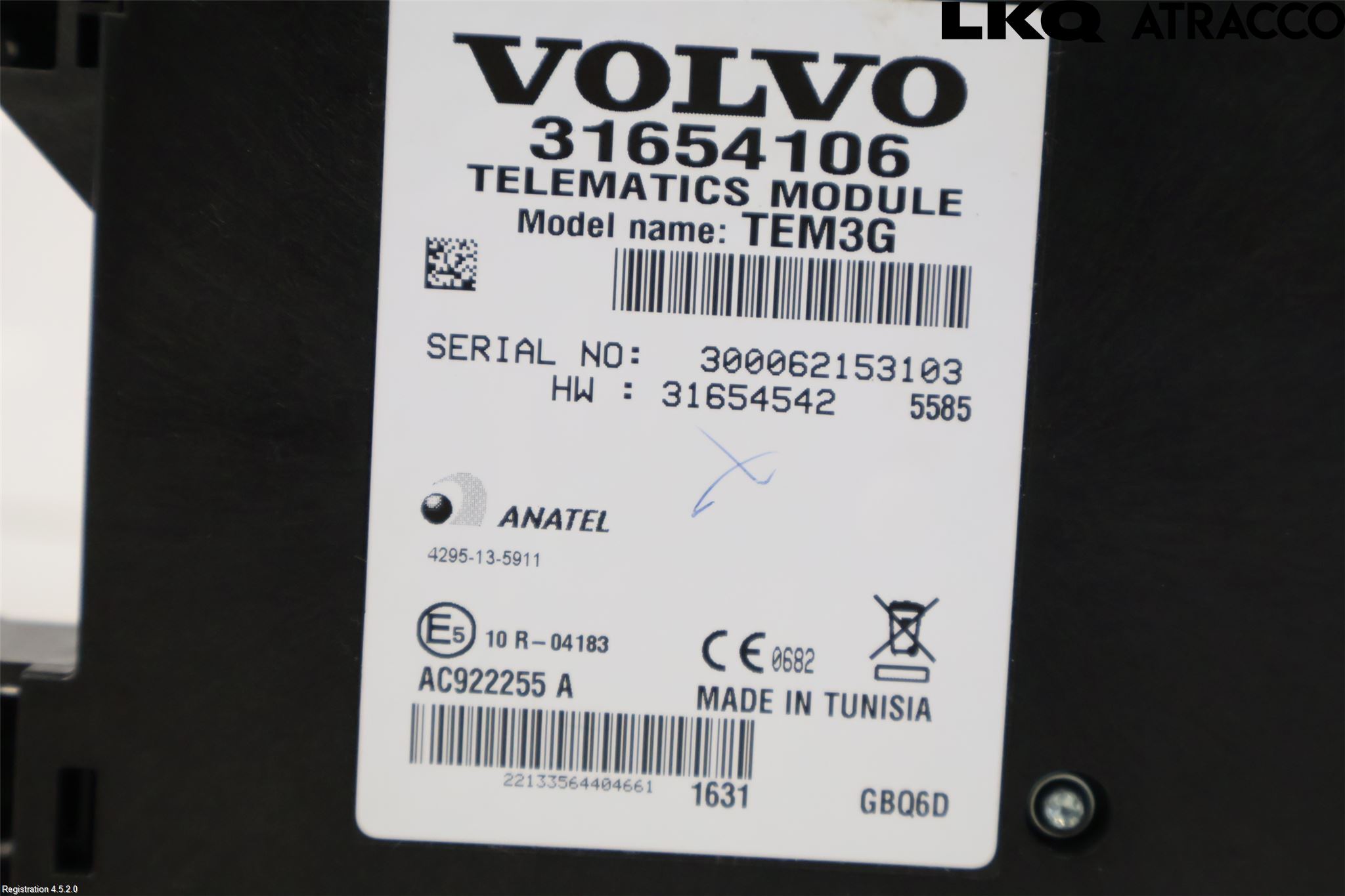 Volvo V60 14-18 Styrenhet Övrigt