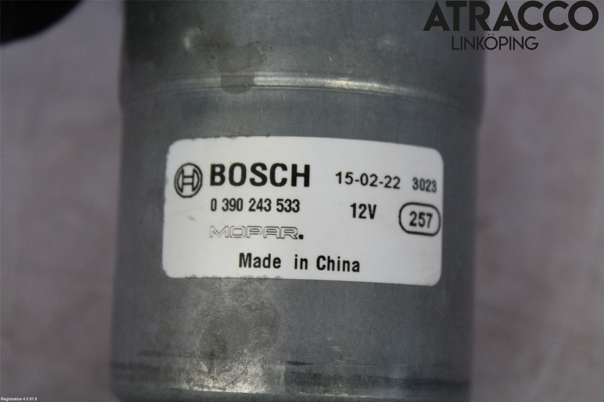 Fiat 500X 15- Torkarmotor Vindruta