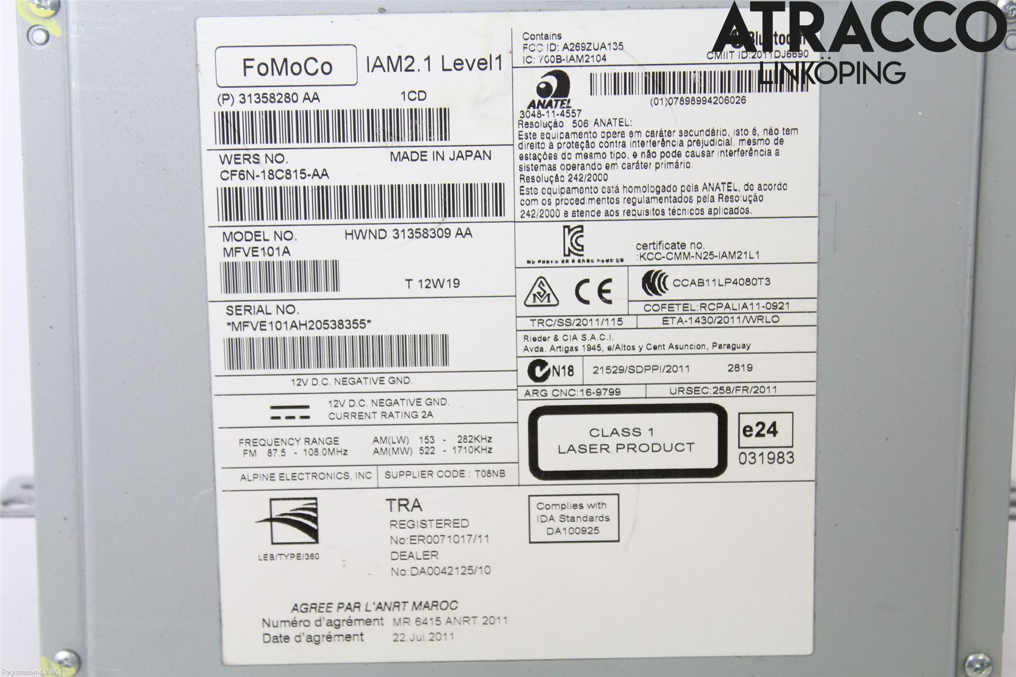 Volvo XC60 09-13 Cd Radio - Multimediapanel