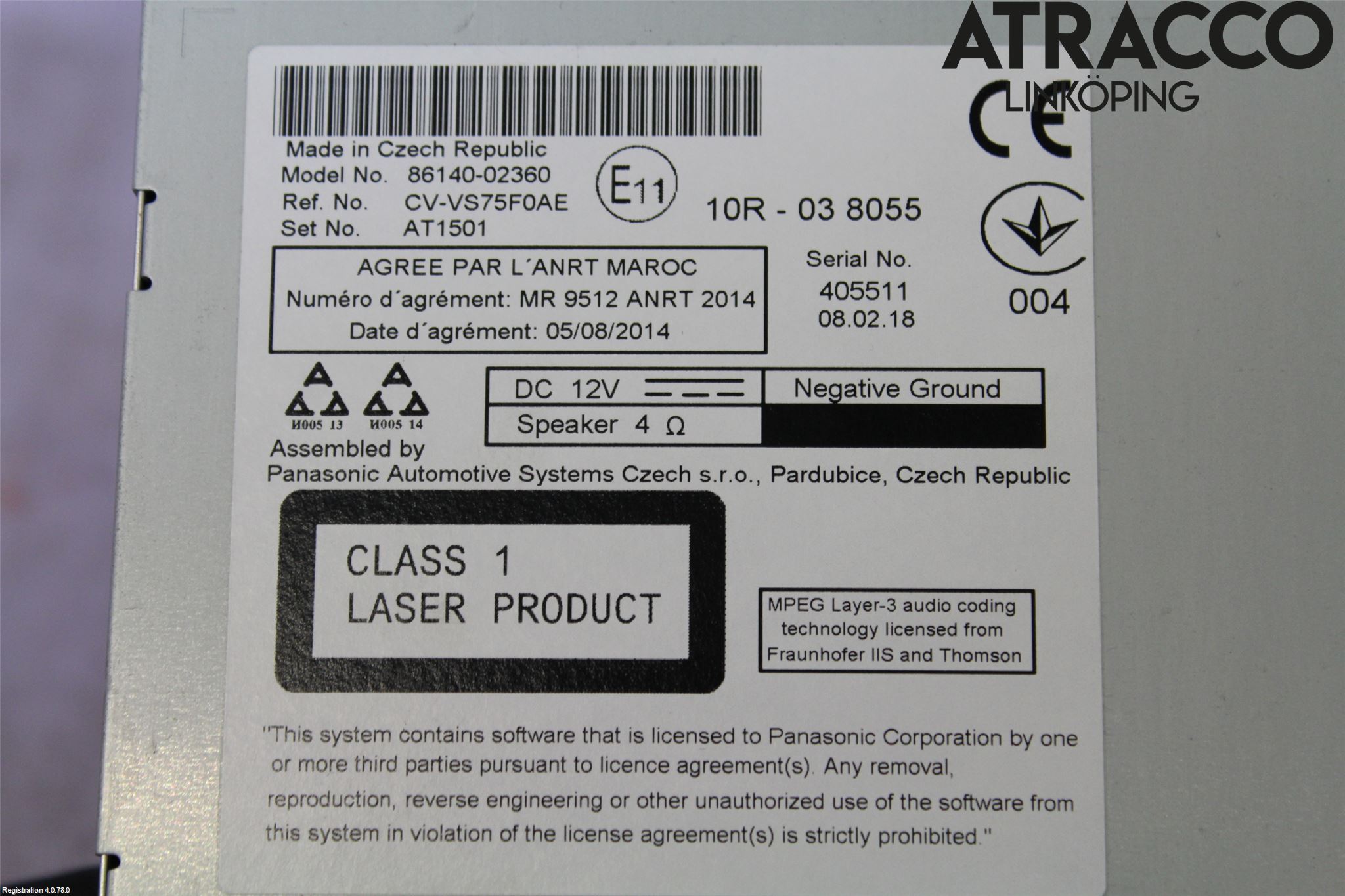 Toyota AURIS 13-19 Cd Radio - Multimediapanel