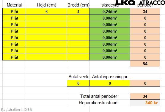Volkswagen VW CADDY 11-15 Dörr Sido-Skjutdörr Vä