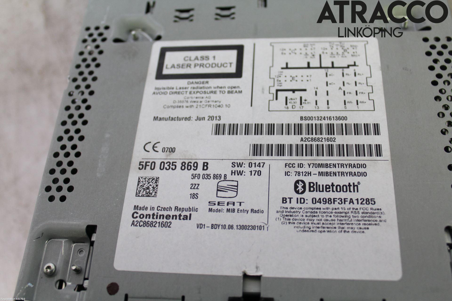 Seat LEON 13-20 Cd Radio - Multimediapanel