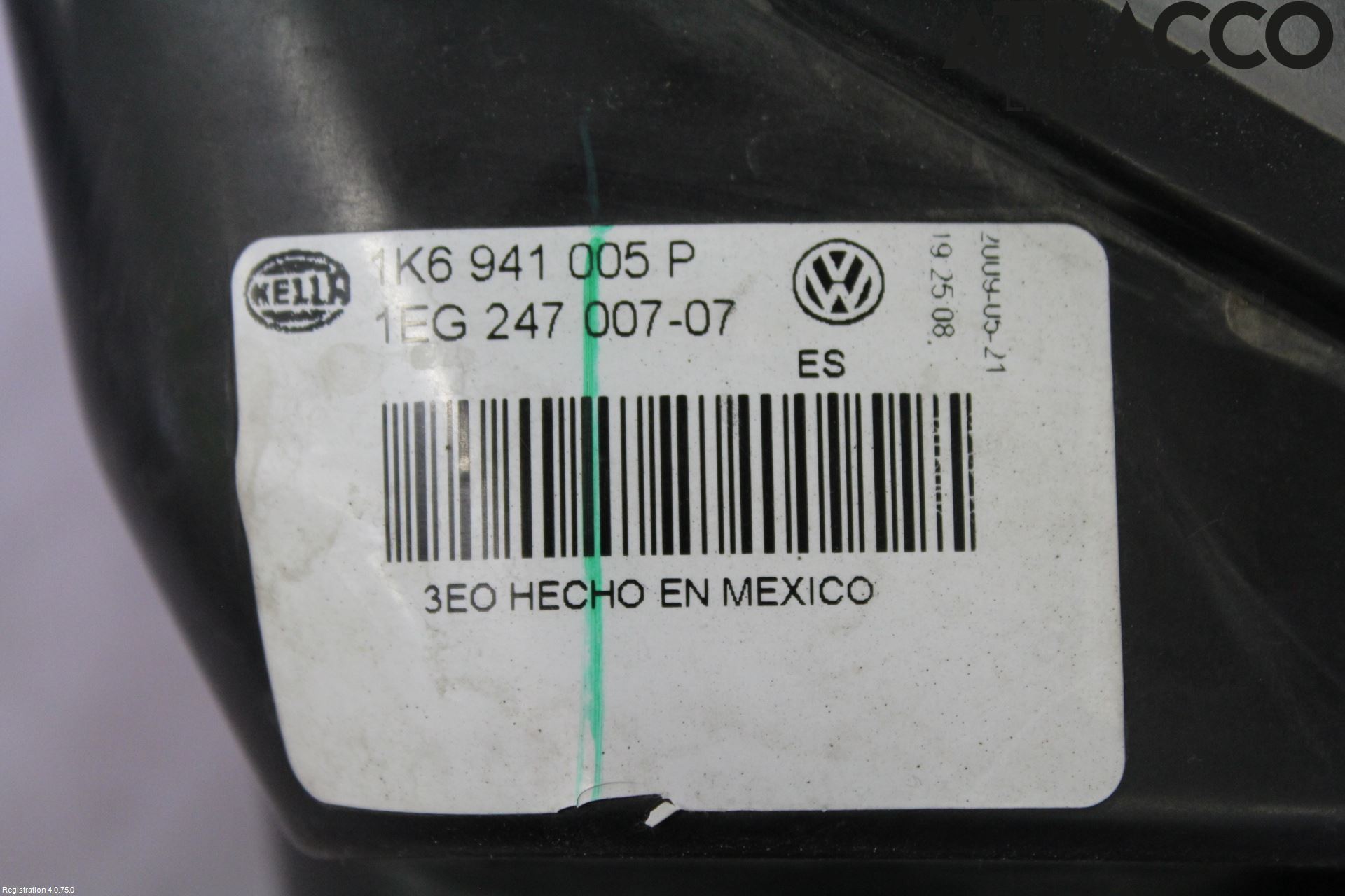 Volkswagen VW GOLF V 04-09 Strålkastare Vänster