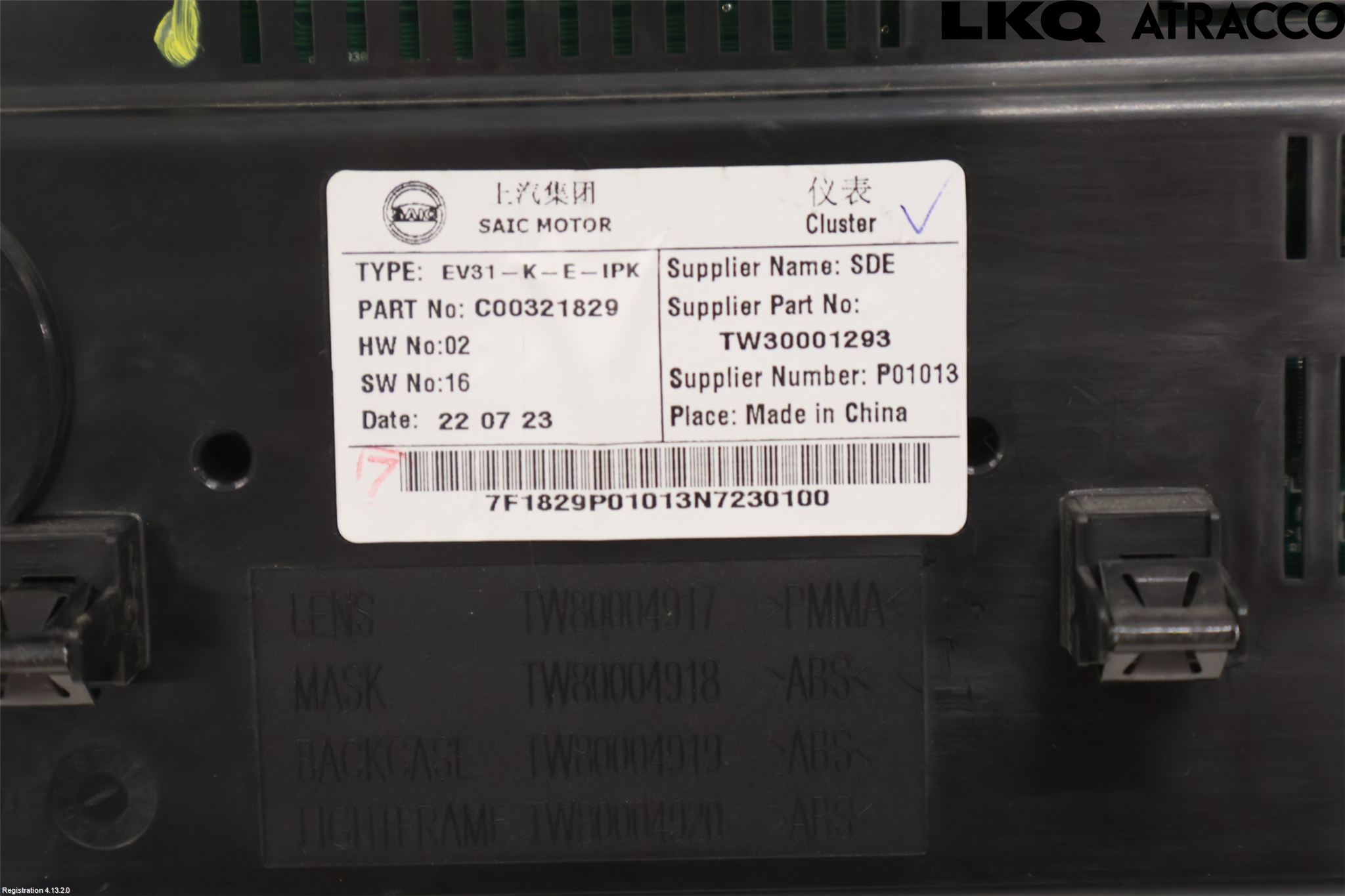 Maxus E-DELIVER3 EV30 20- Instrument Komb