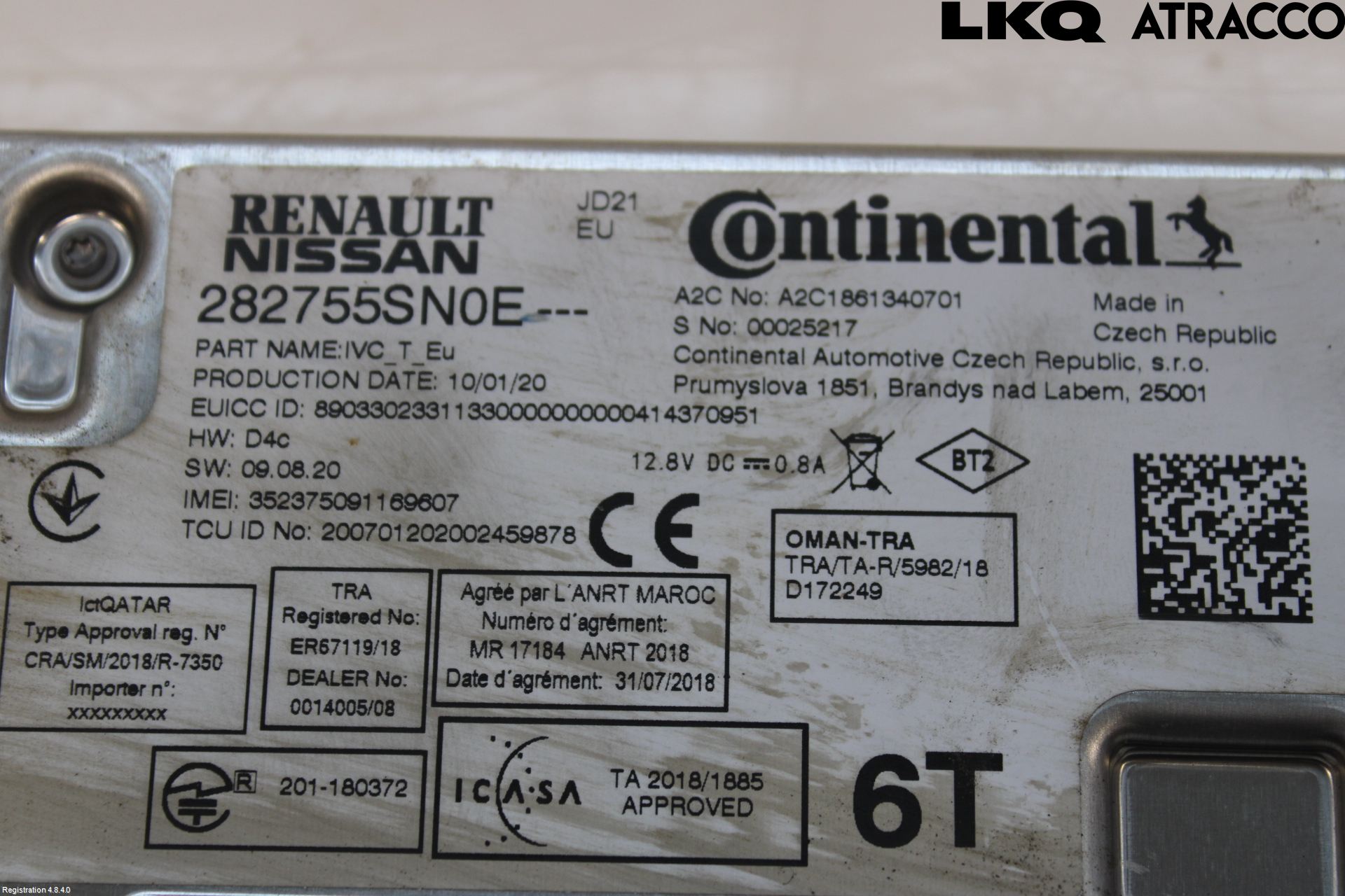 Nissan LEAF 18- Styrenhet Övrigt