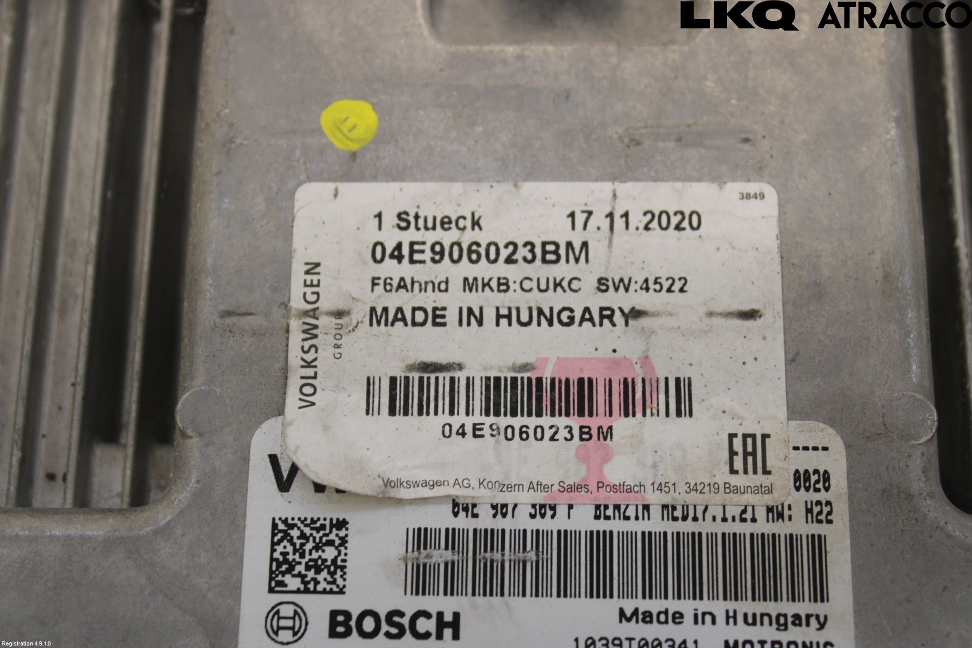 Volkswagen VW PASSAT 15-19 Styrenhet Insprut Bensin