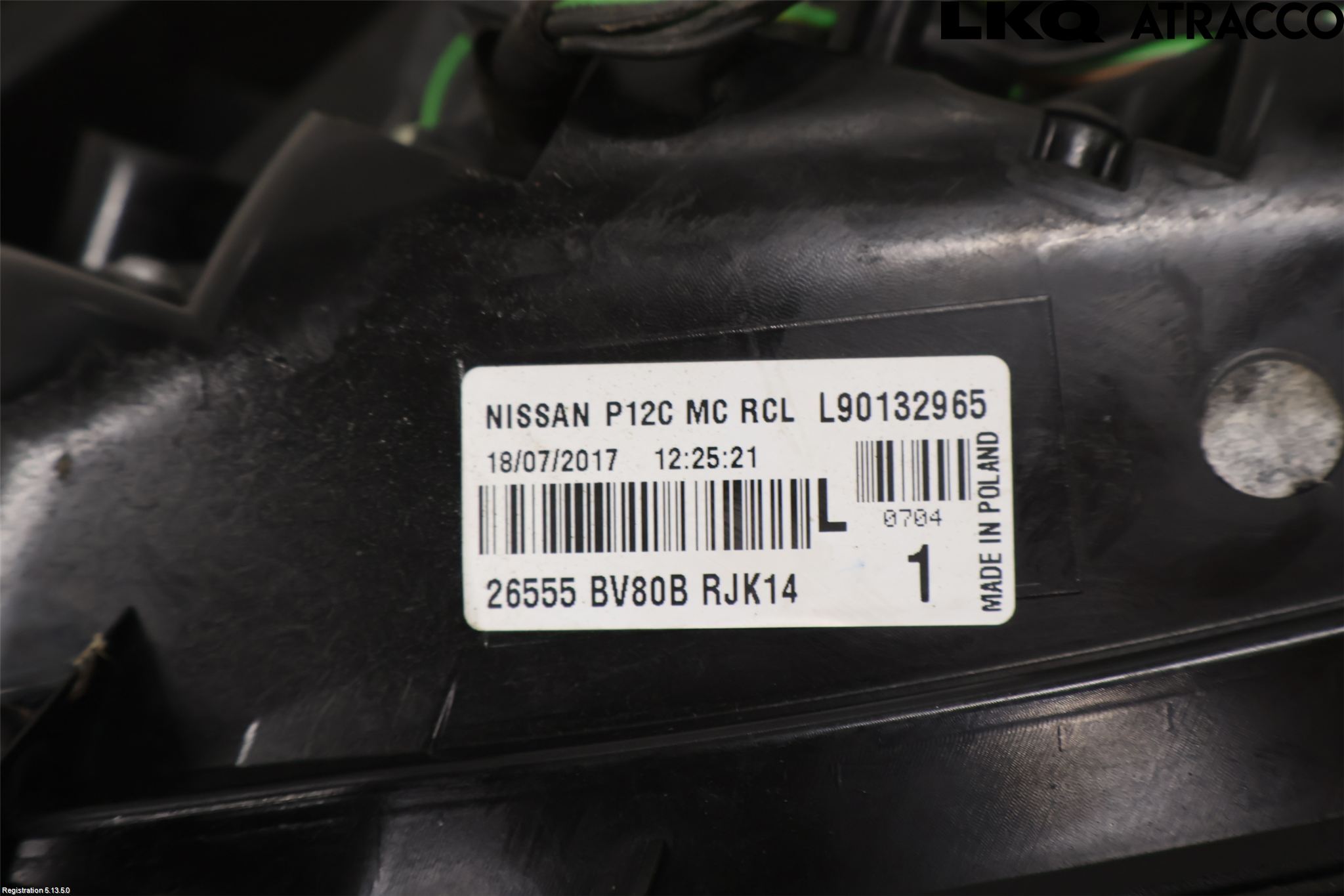 Nissan JUKE 14-19 Bakljus Vänster