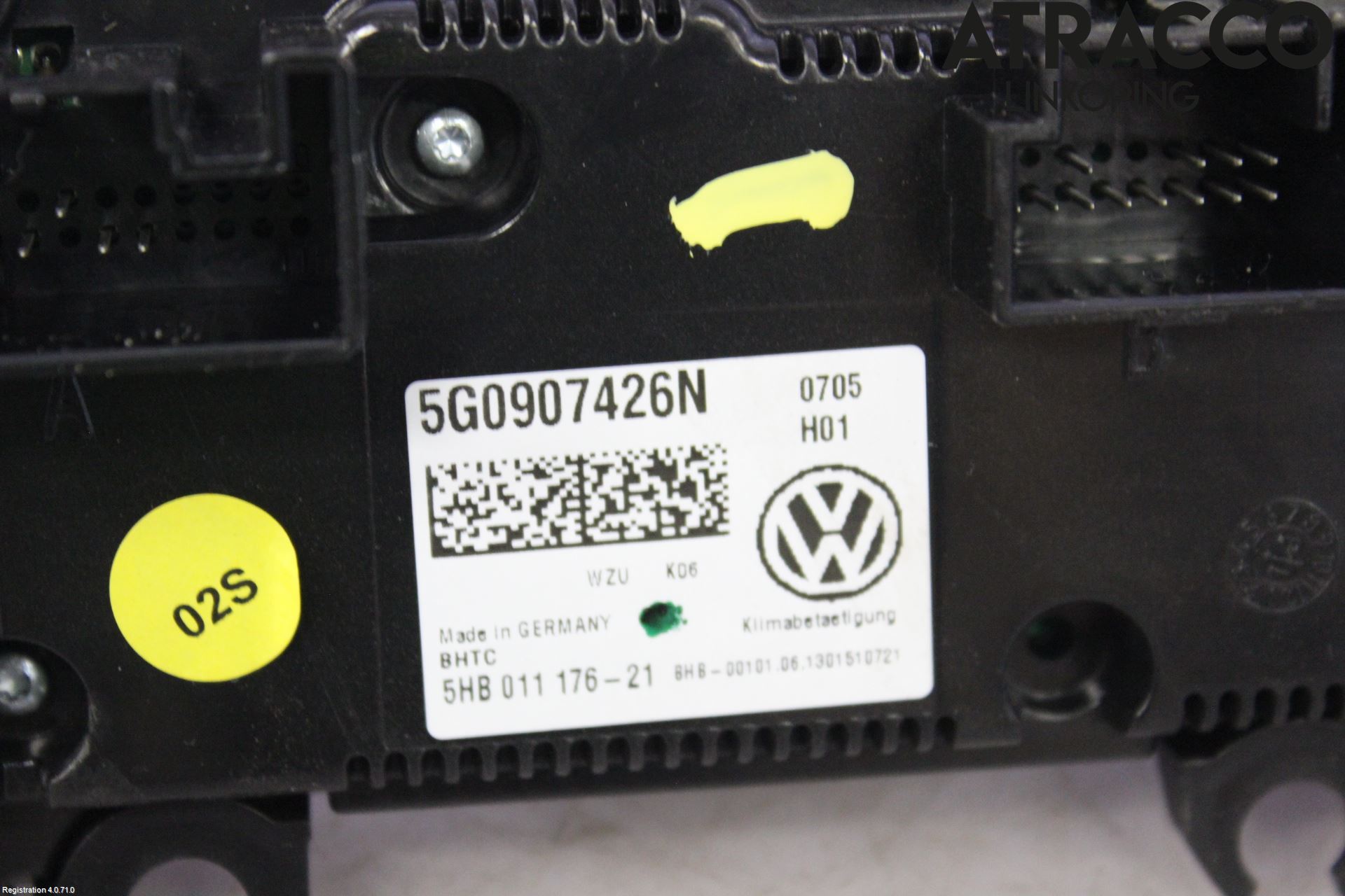 Volkswagen VW GOLF / E-GOLF VII 13-20 Ac Styrenhet Ac Manöveren