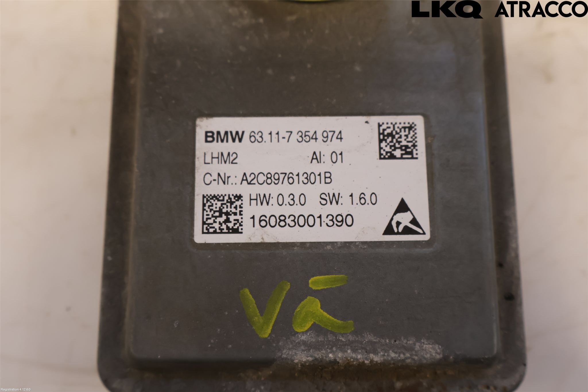 BMW 5 F10/F11/F18 09-17 Styrenhet Strålkastare