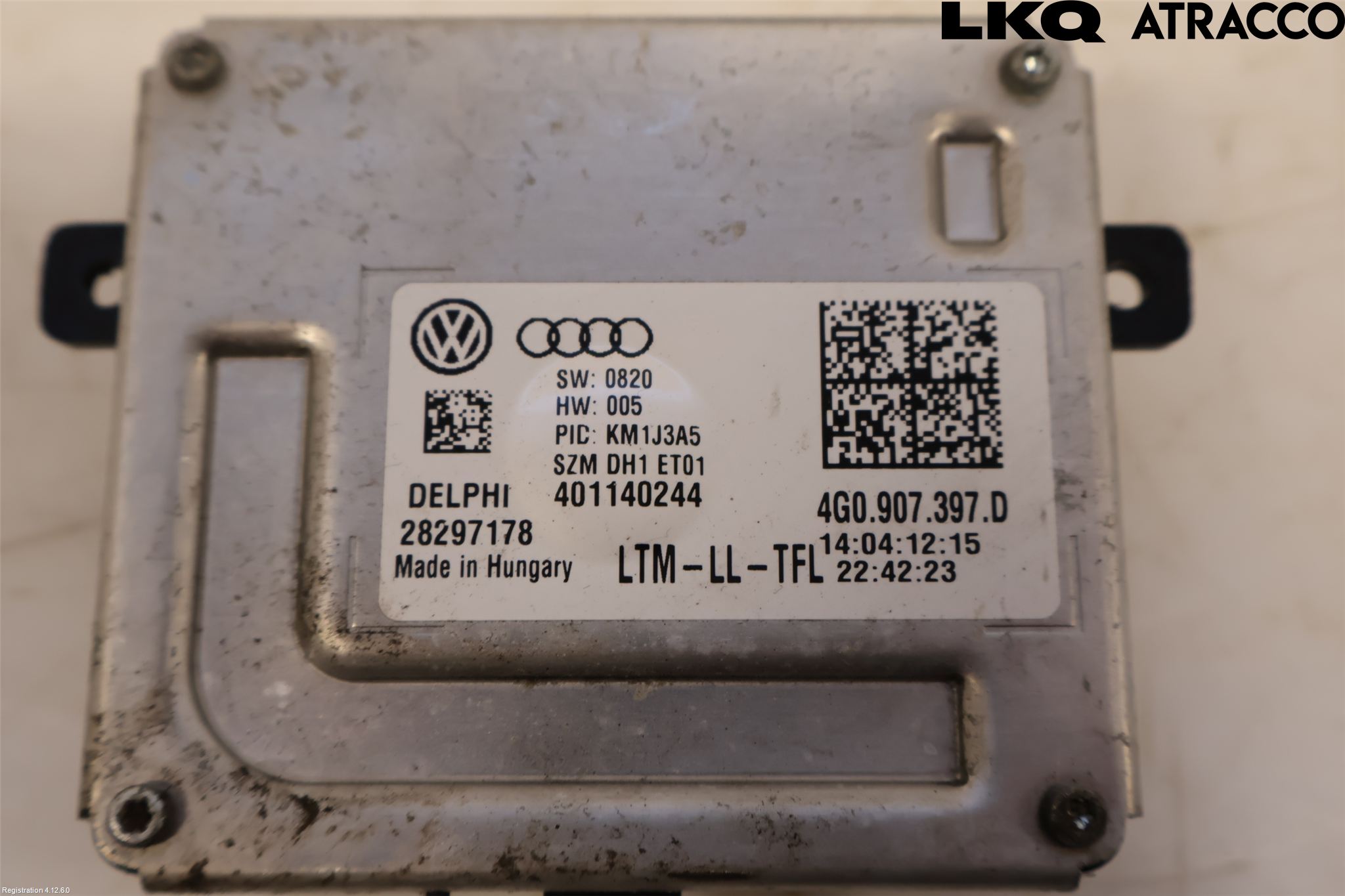 Audi A4 12-15 Styrenhet Strålkastare