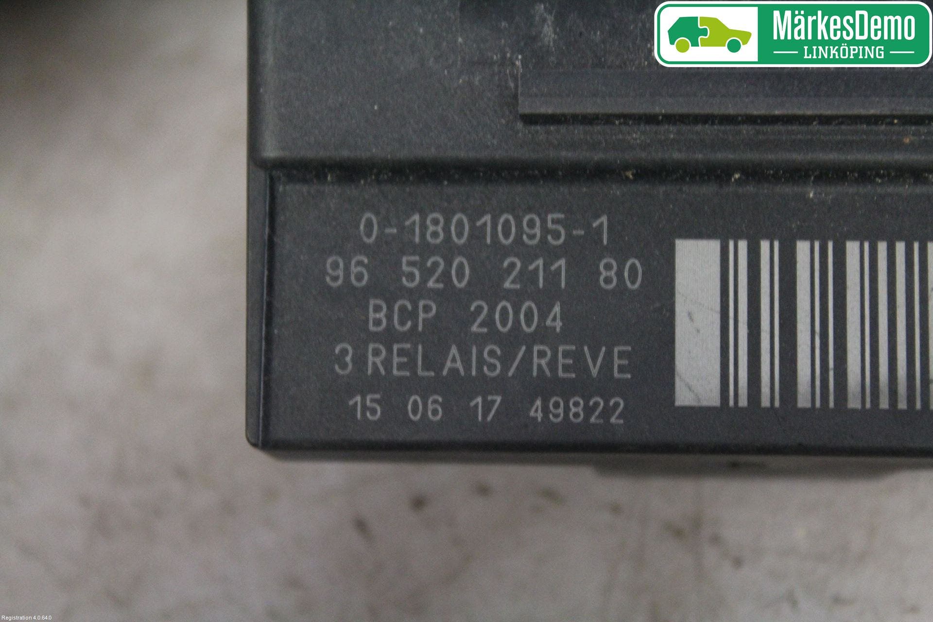 Peugeot PARTNER 16-18 Relä Övrigt