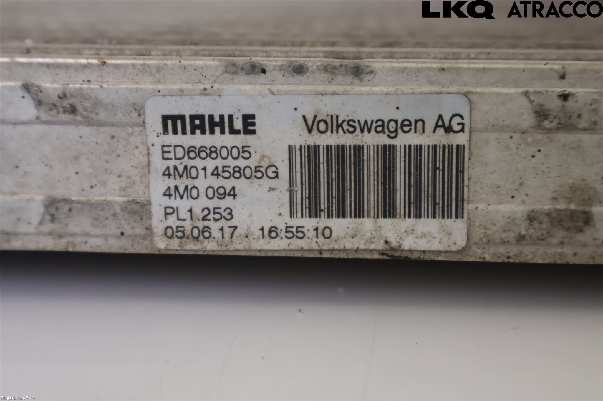 Audi Q7/SQ7 Laddluft-Intercooler Kyl