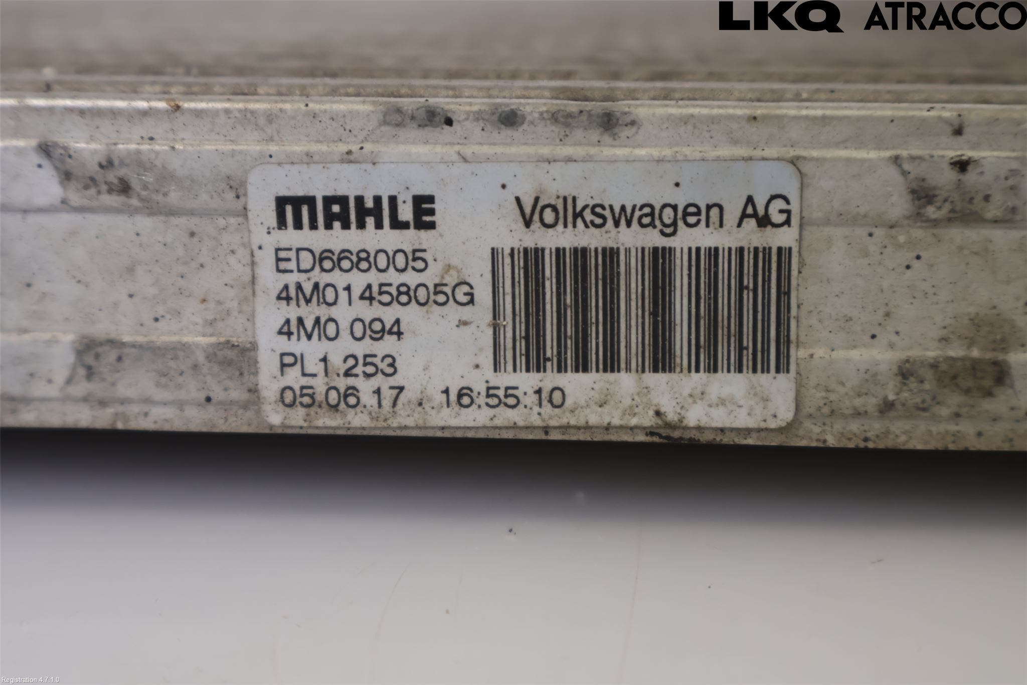 Audi Q7/SQ7 Laddluft-Intercooler Kyl