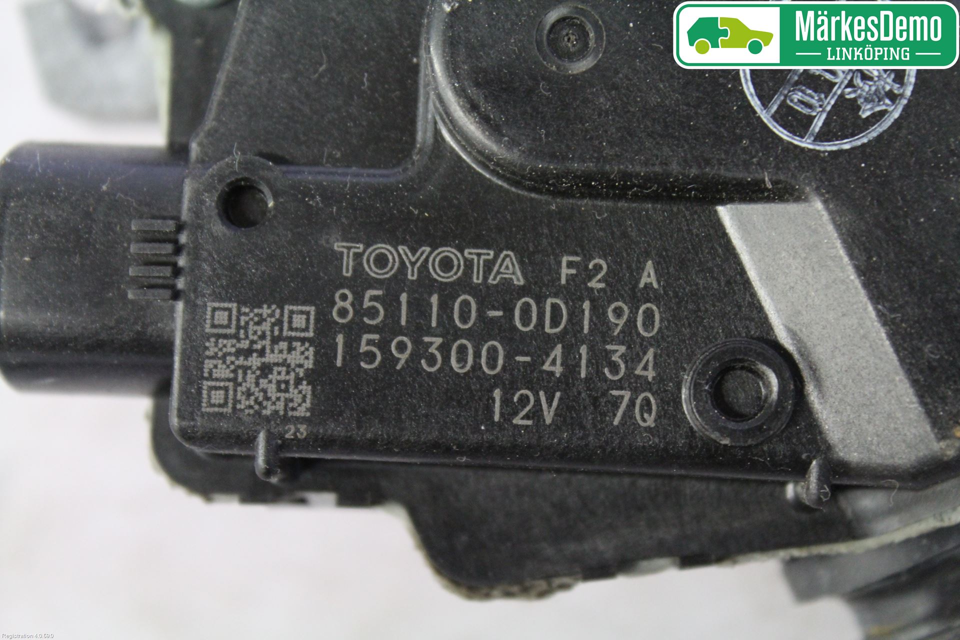 Toyota YARIS XP130 12-14 Torkarmotor Vindruta