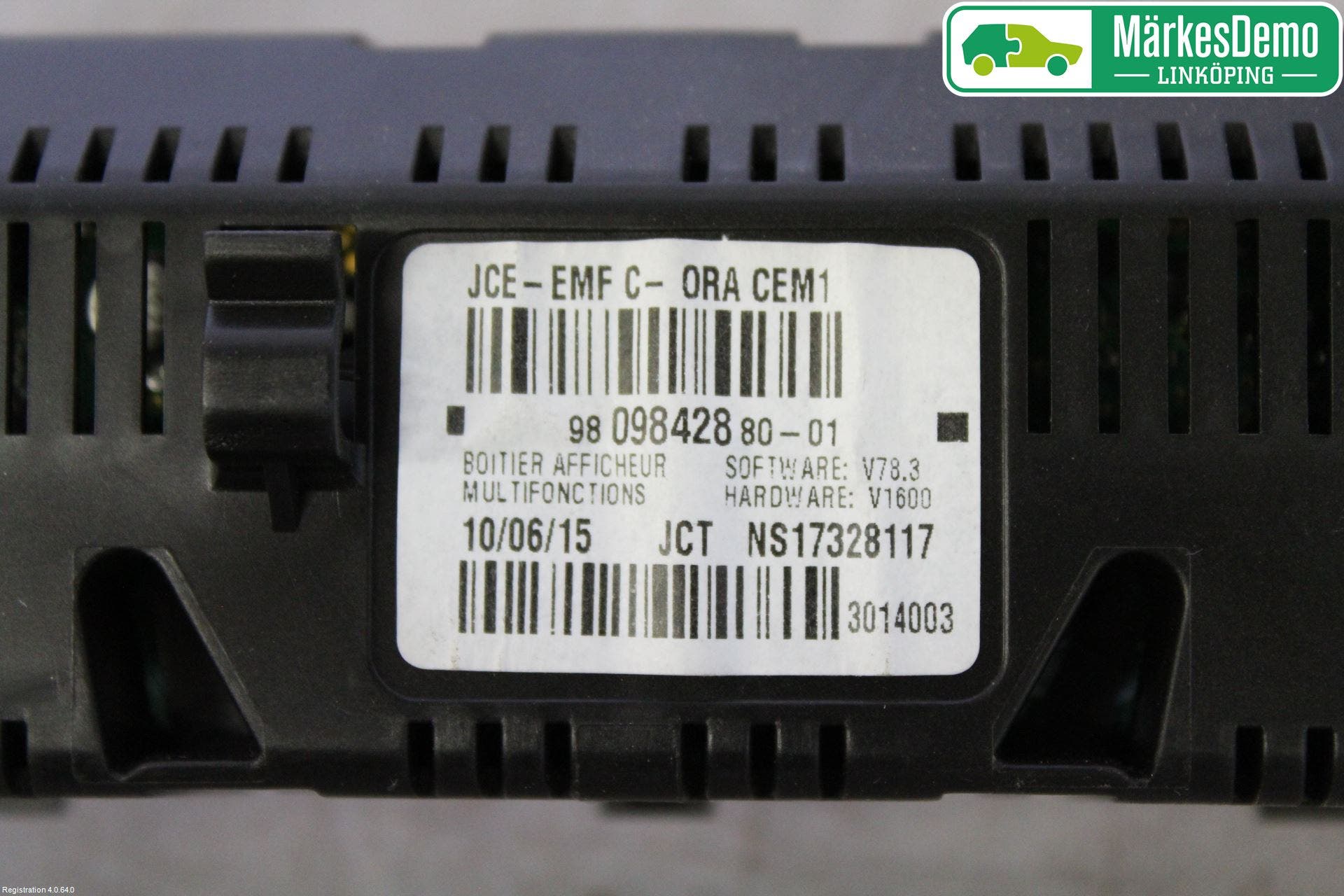 Peugeot PARTNER 16-18 Färddator