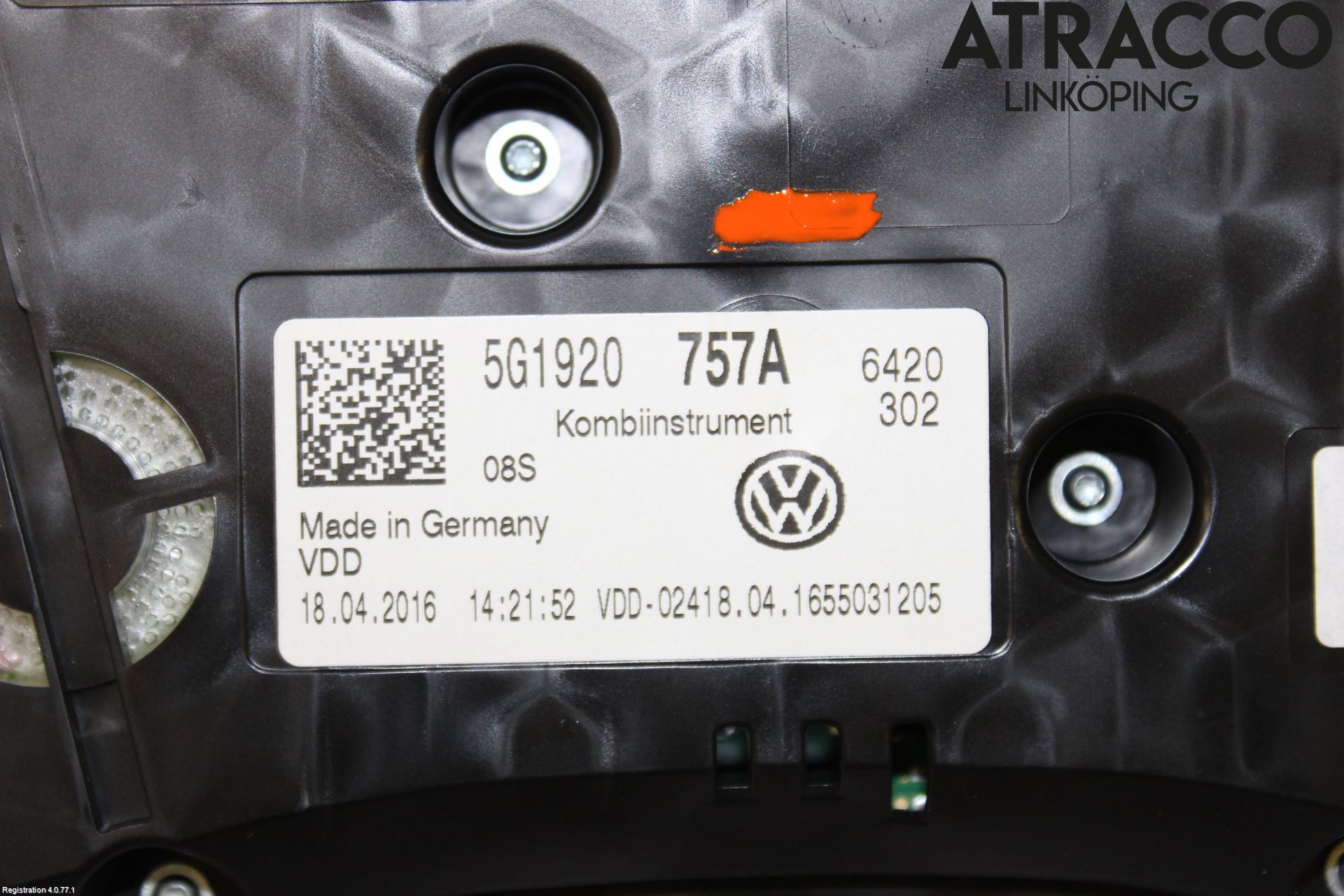 Volkswagen VW GOLF / E-GOLF VII 13-20 Instrument Komb