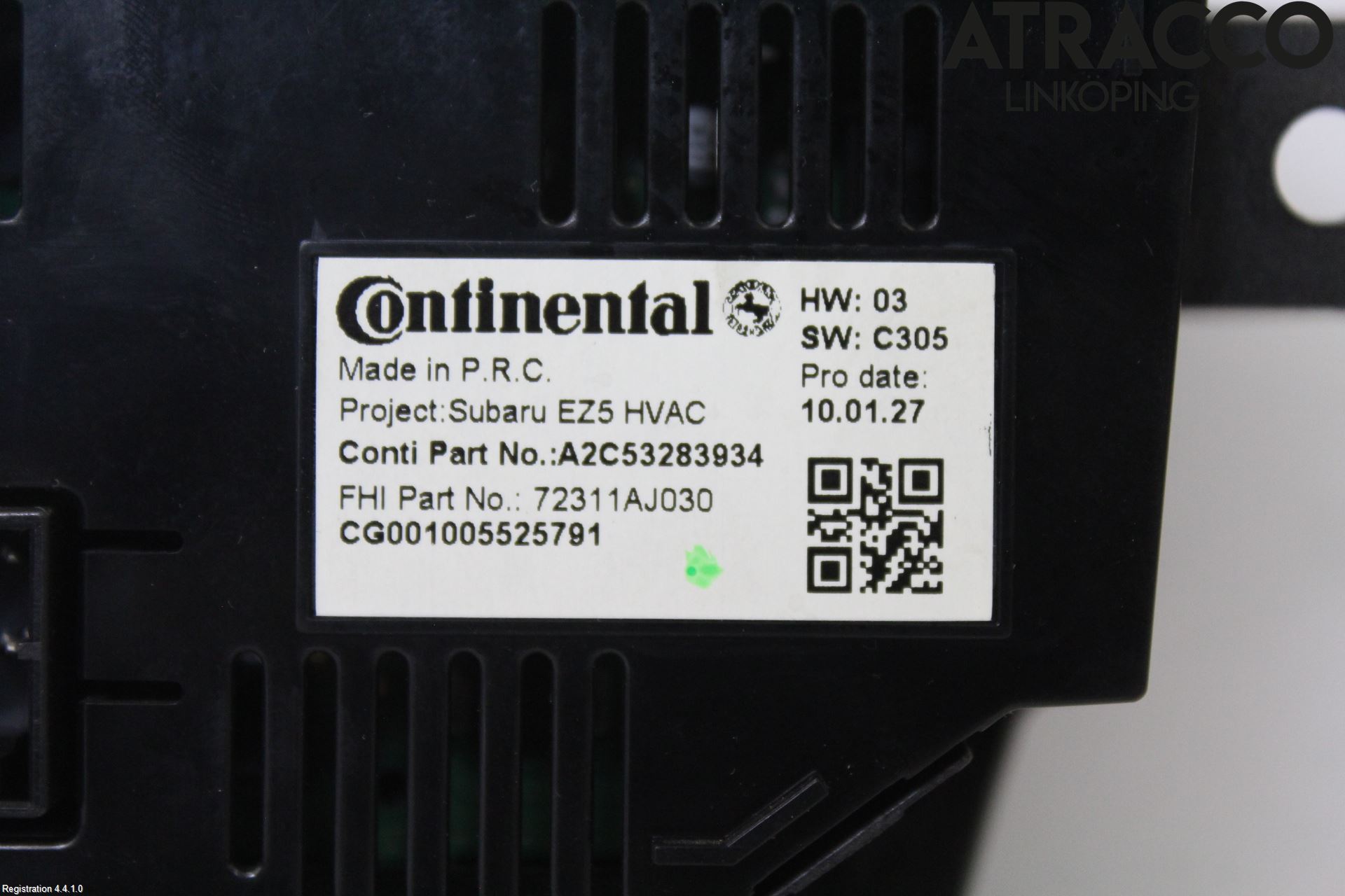 Subaru OUTBACK 10-15 Ac Styrenhet Ac Manöveren