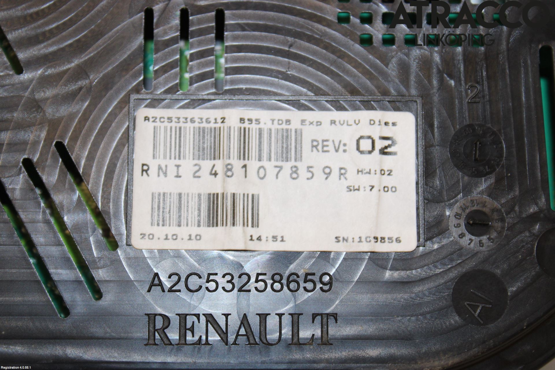 Renault MEGANE III 09-15 Instrument Komb