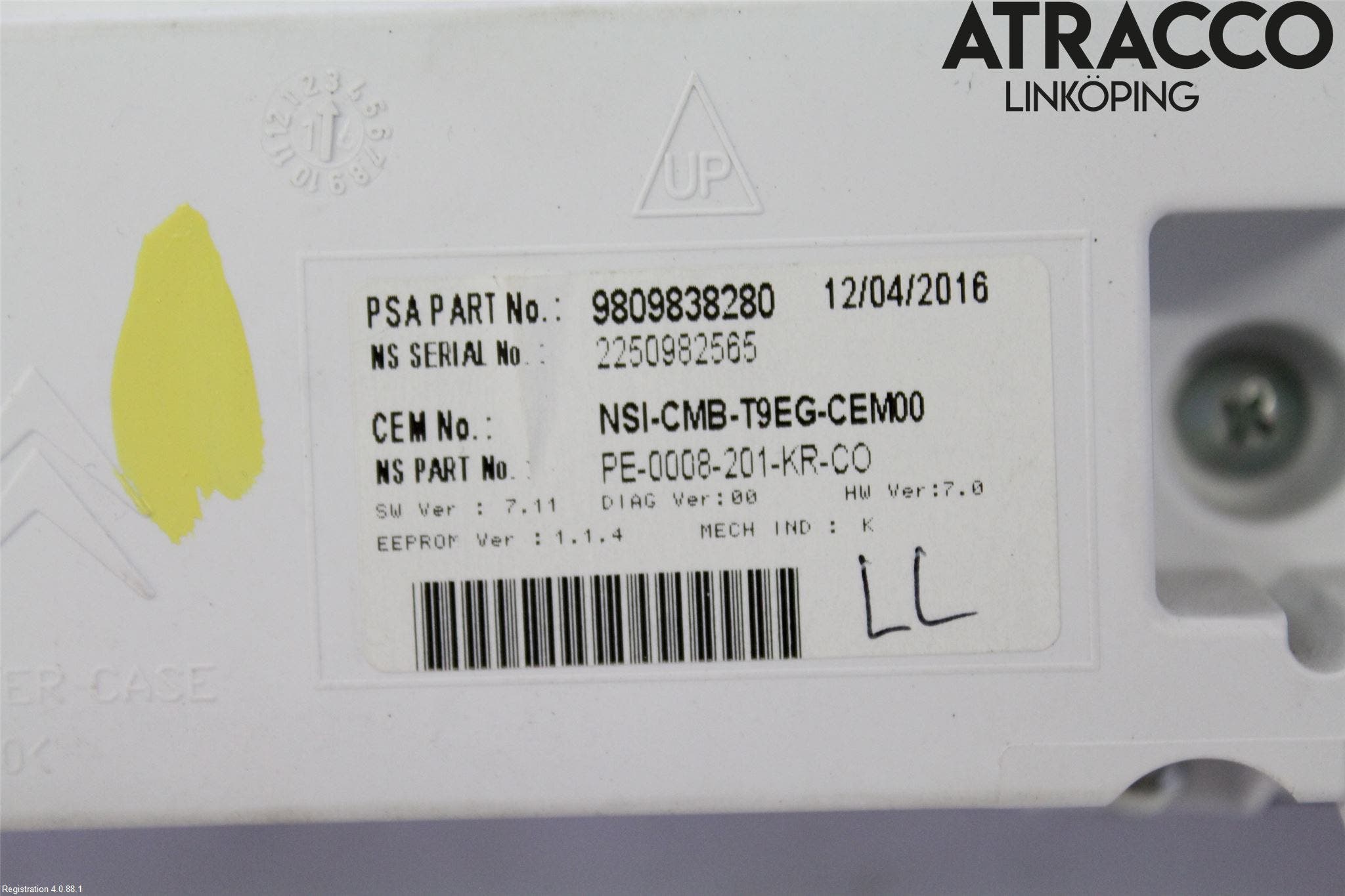 Peugeot 308 14-21 Instrument Komb