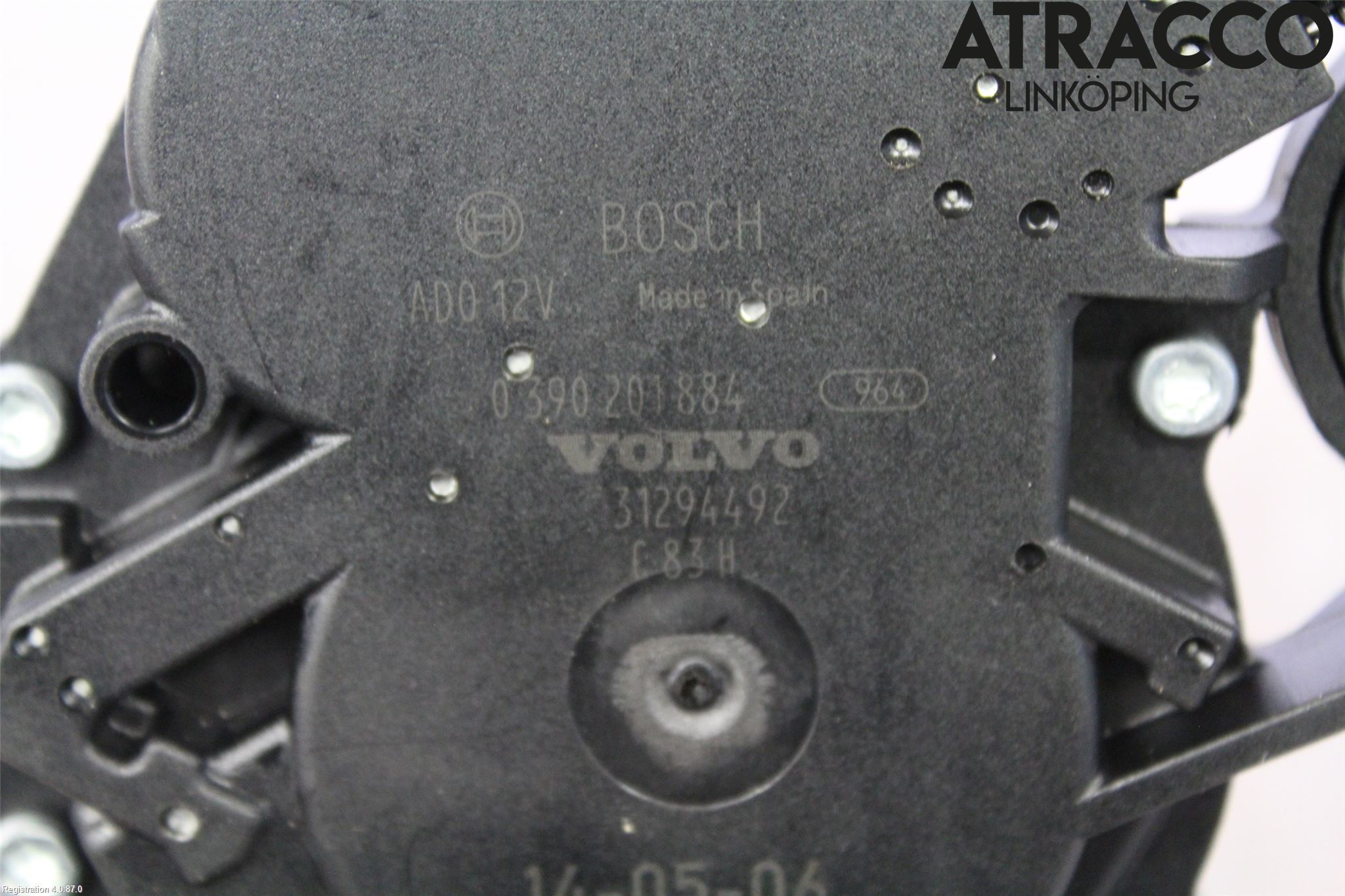 Volvo V40 12-19 Torkarmotor Baklucka