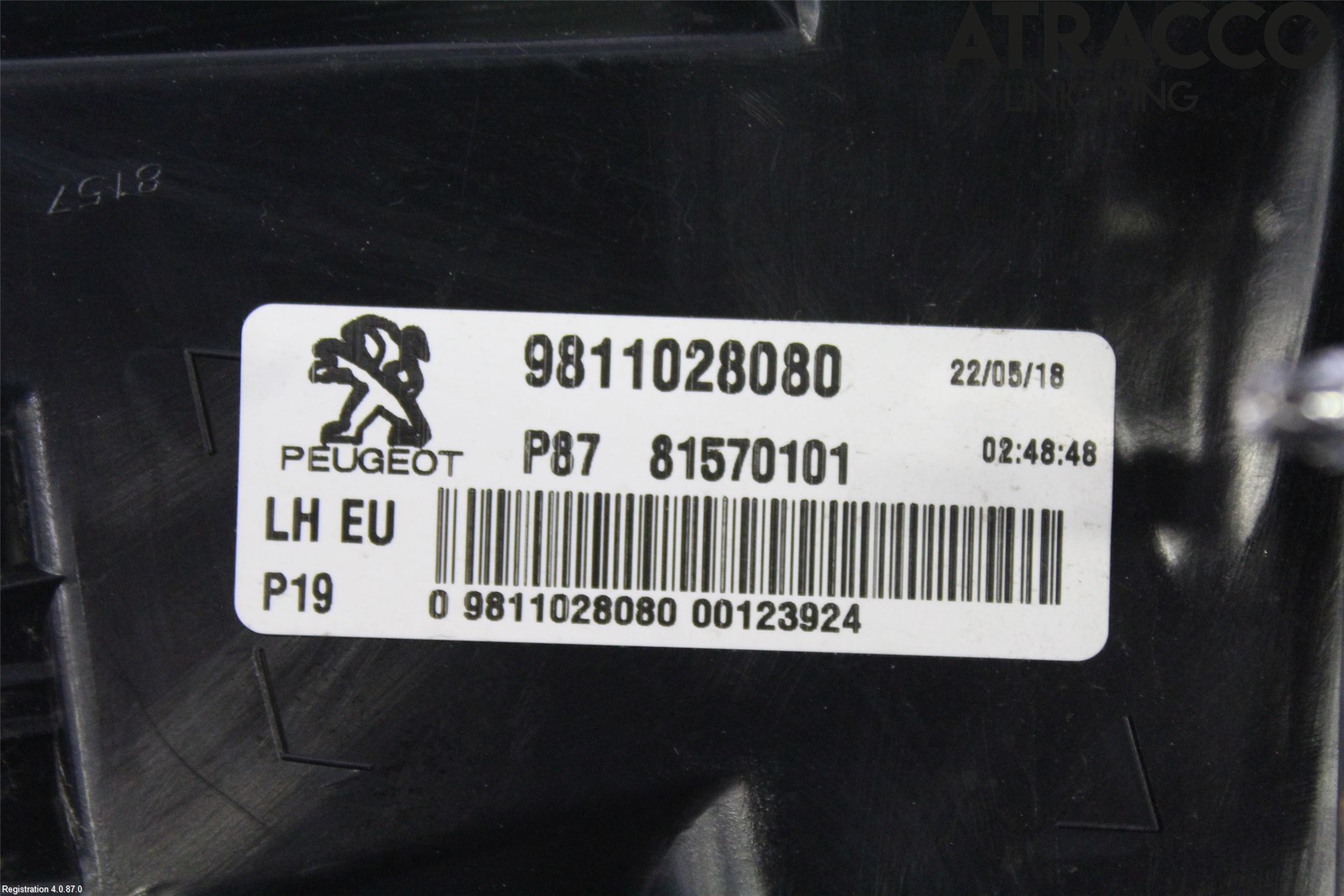 Peugeot 5008 17-24 Bakljus Vänster
