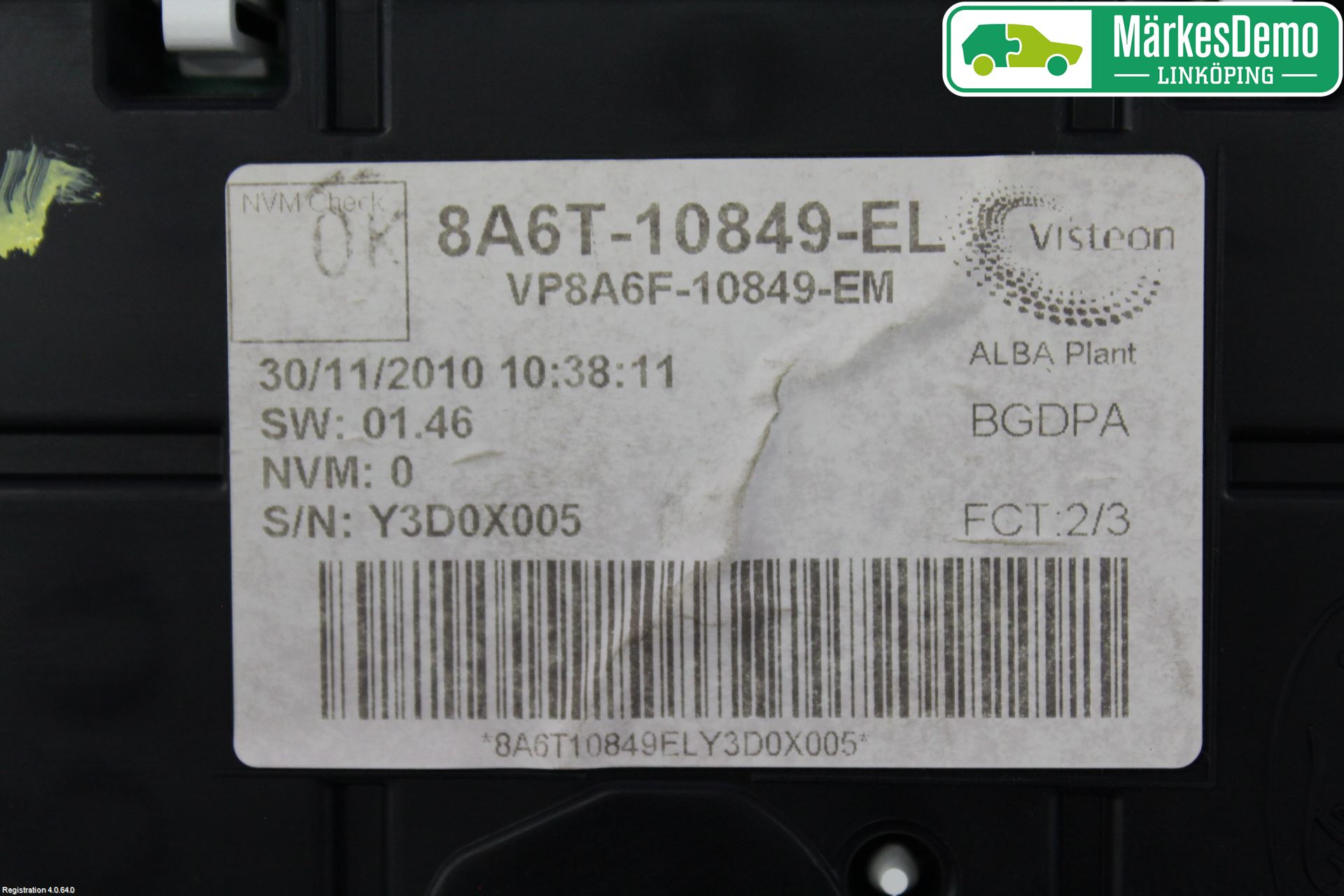 Ford FIESTA 09-12 Instrument Komb