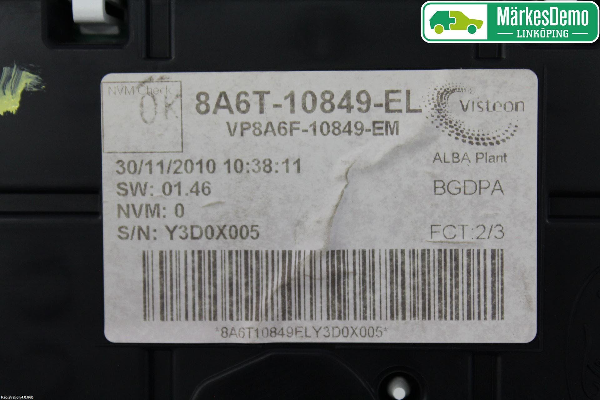 Ford FIESTA 09-12 Instrument Komb