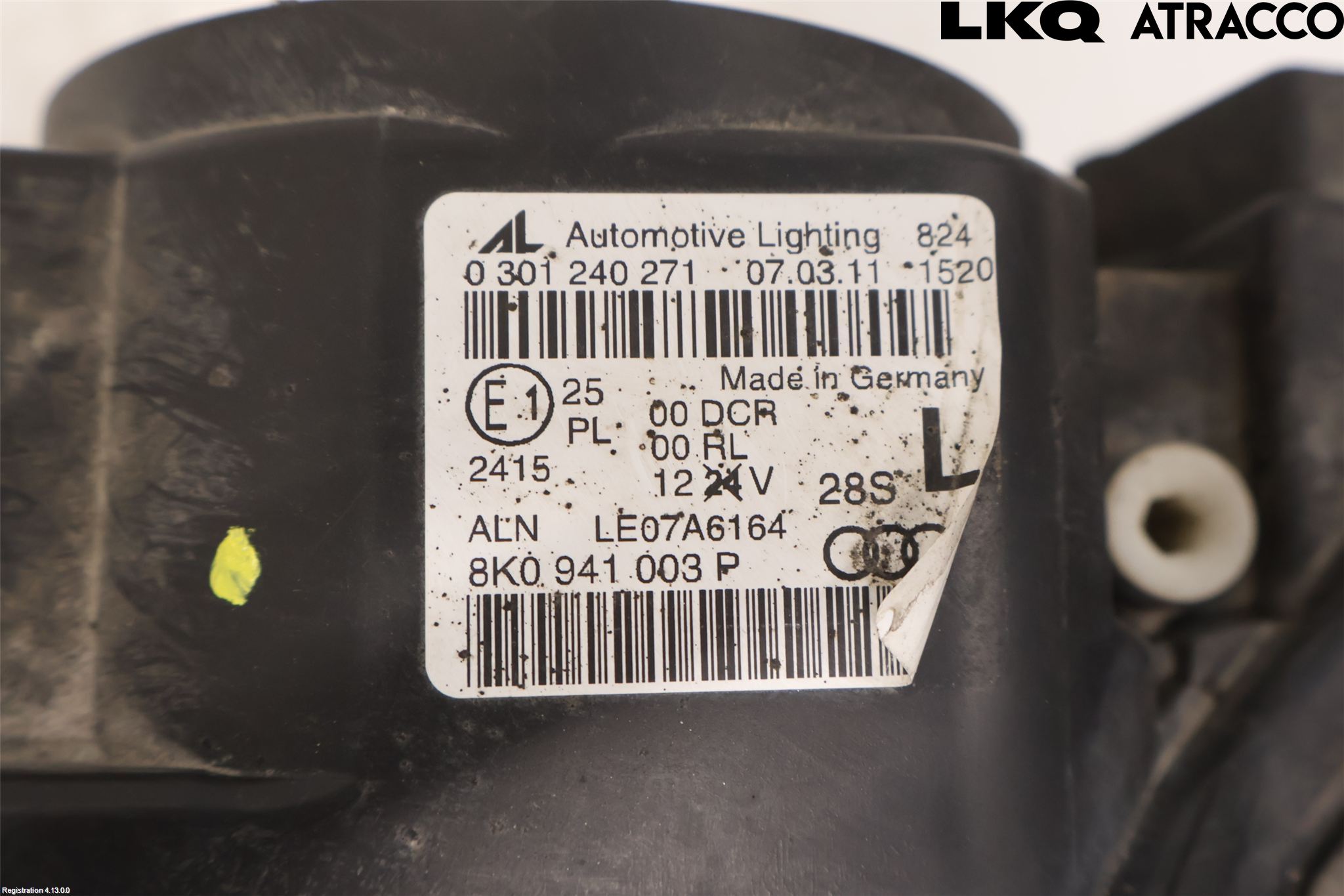 Audi A4/S4 08-11 Strålkastare Vänster
