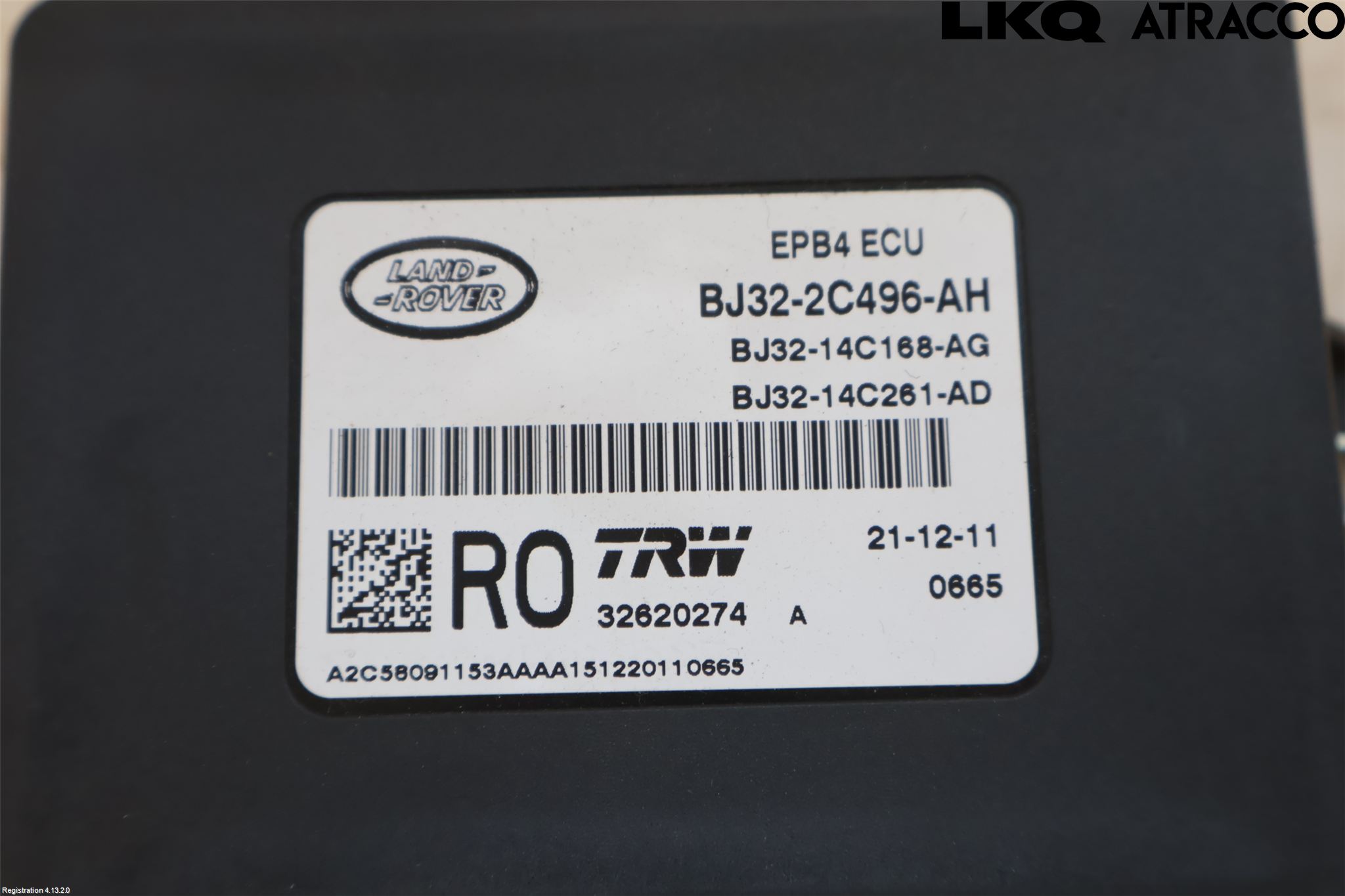 Landrover LAND ROVER RANGE ROVER EVOQUE (L538) 11-18 Styrenhet Parkbroms Epb