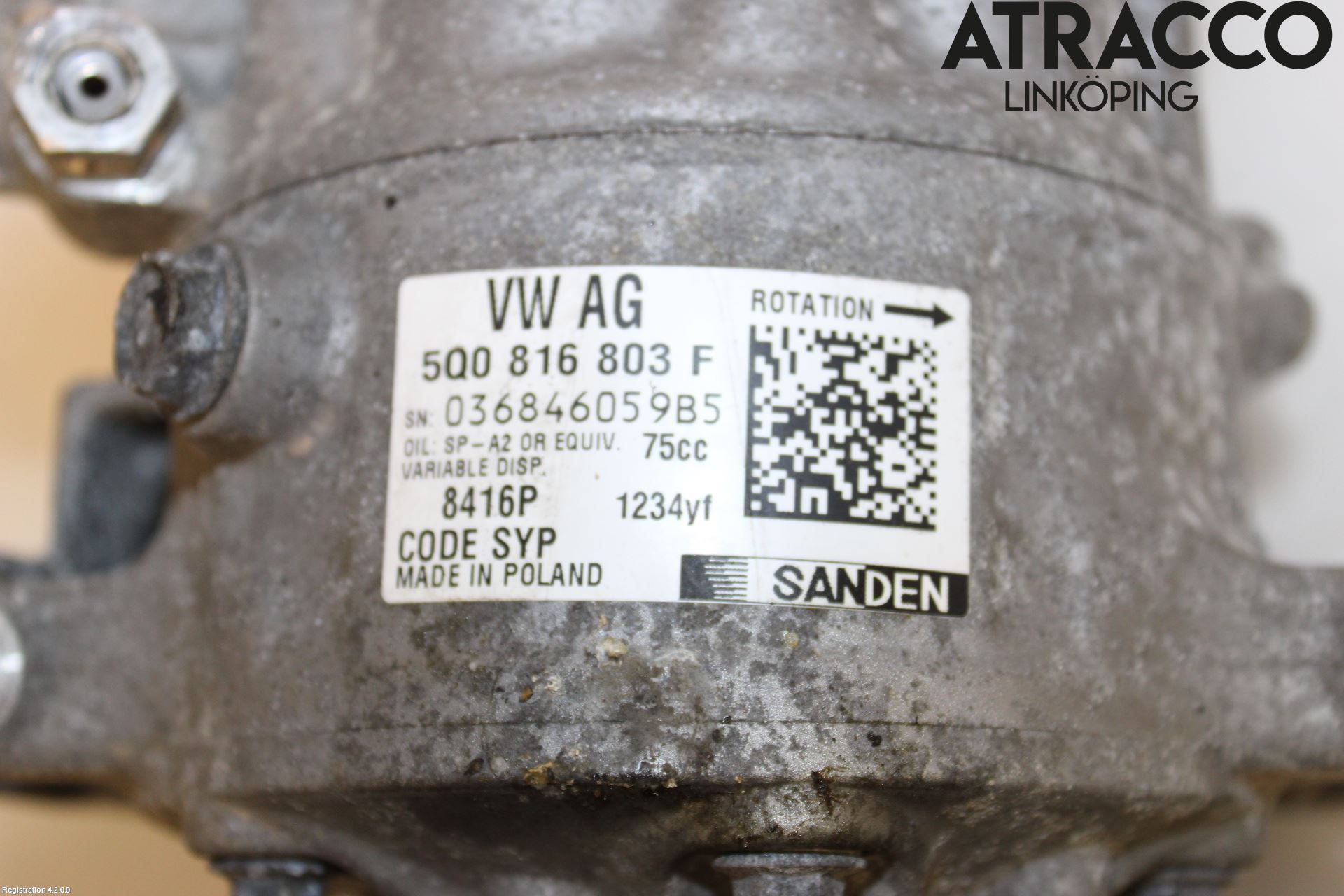 Volkswagen VW PASSAT 15-19 Ac Kompressor