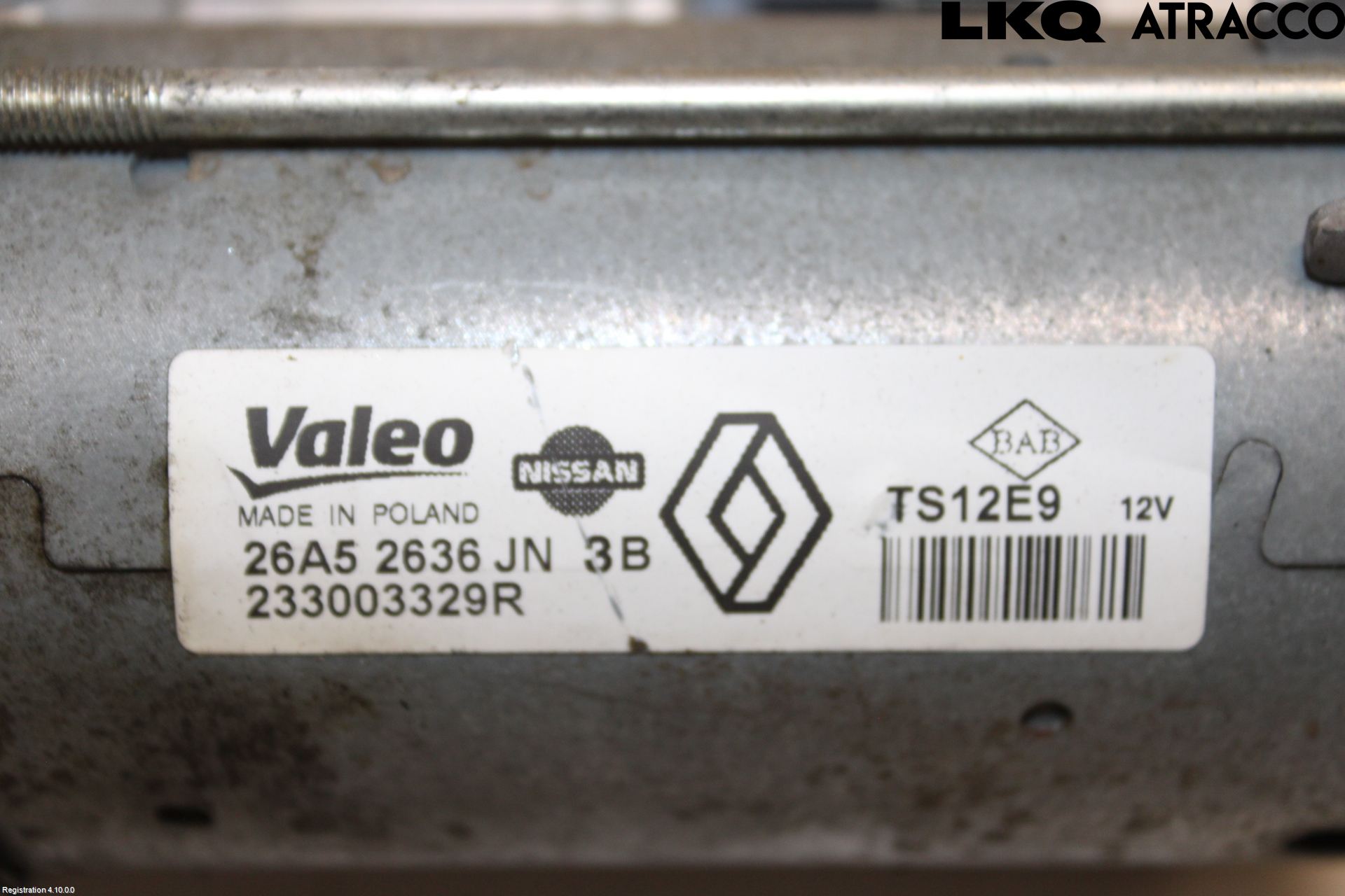 Dacia DUSTER 10-17 Startmotor Diesel