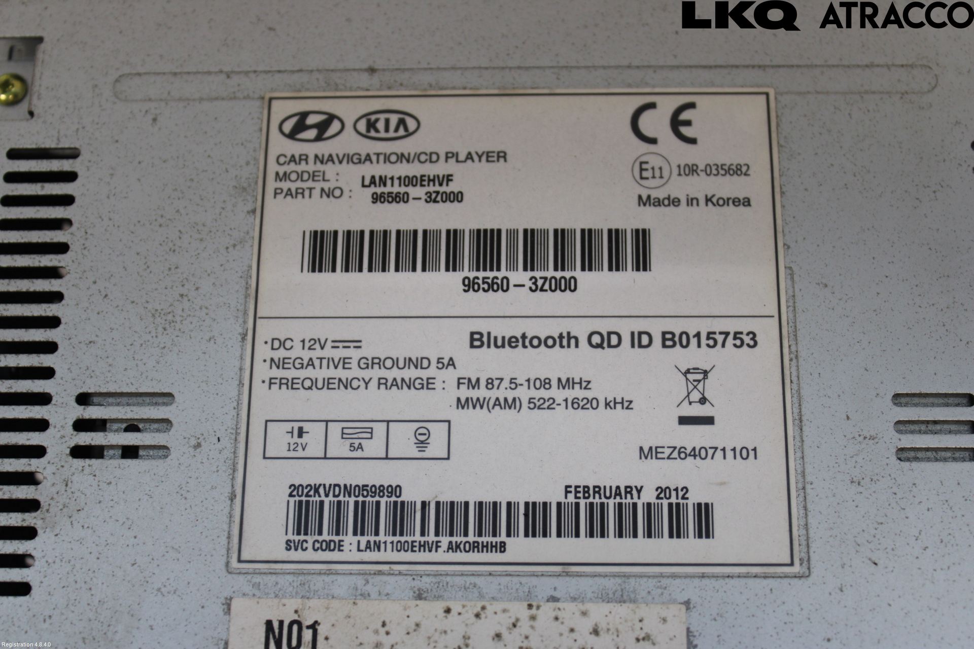 Hyundai i40 08-15 Cd Radio - Multimediapanel