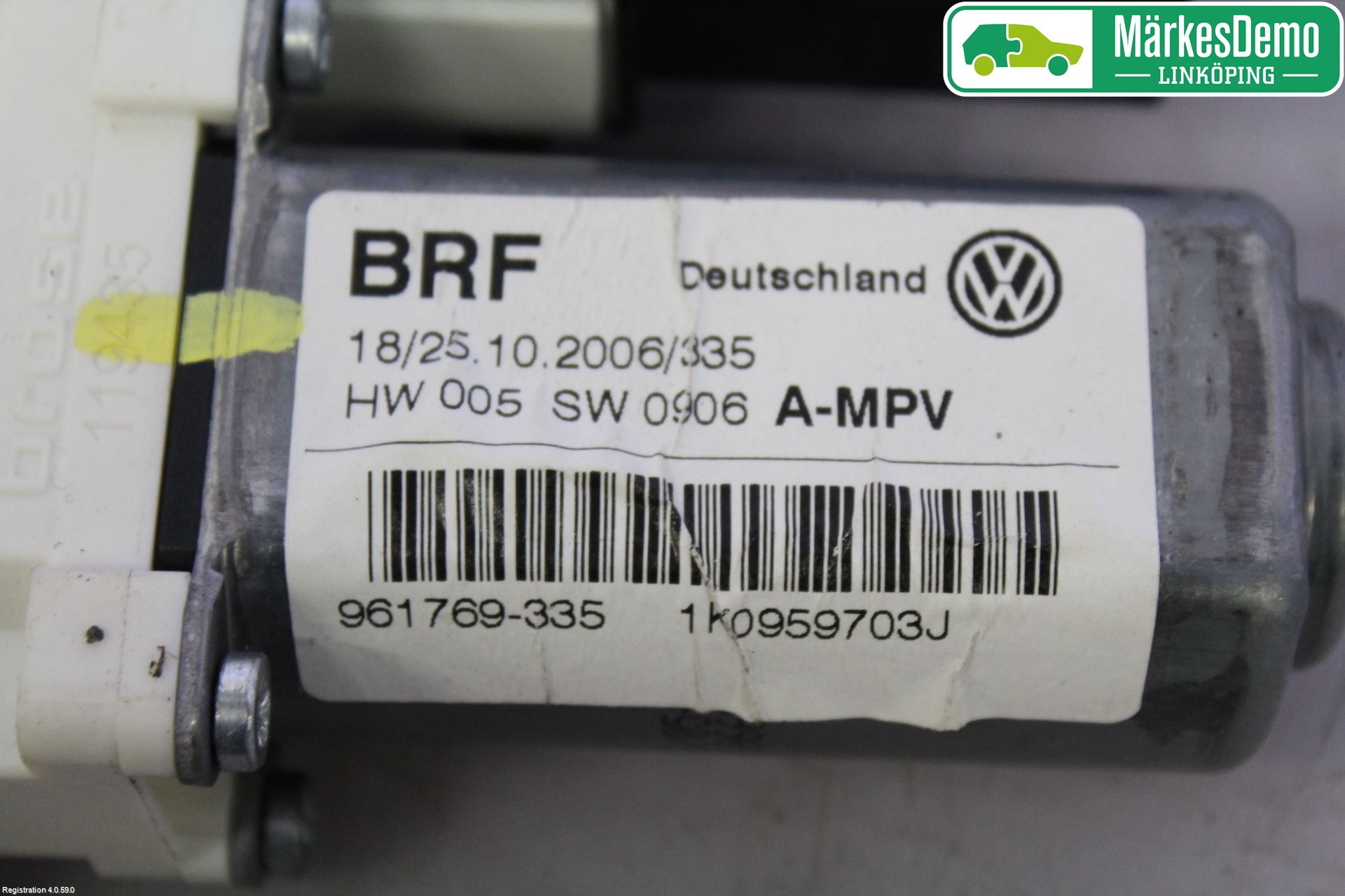 Volkswagen VW TOURAN 03-10 Fönsterhissmotor