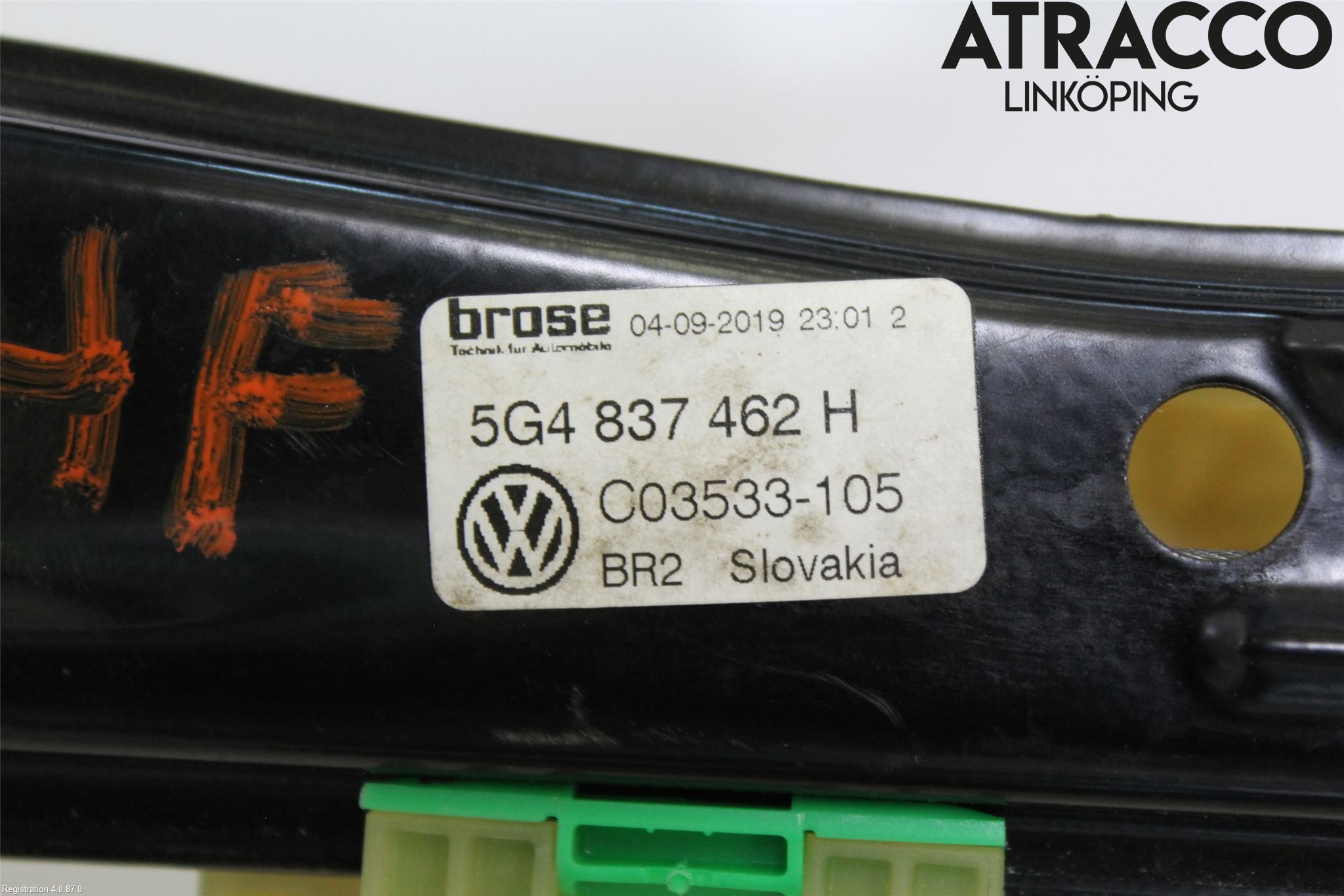 Volkswagen VW GOLF / E-GOLF VII 13-20 Fönsterhissmekanism