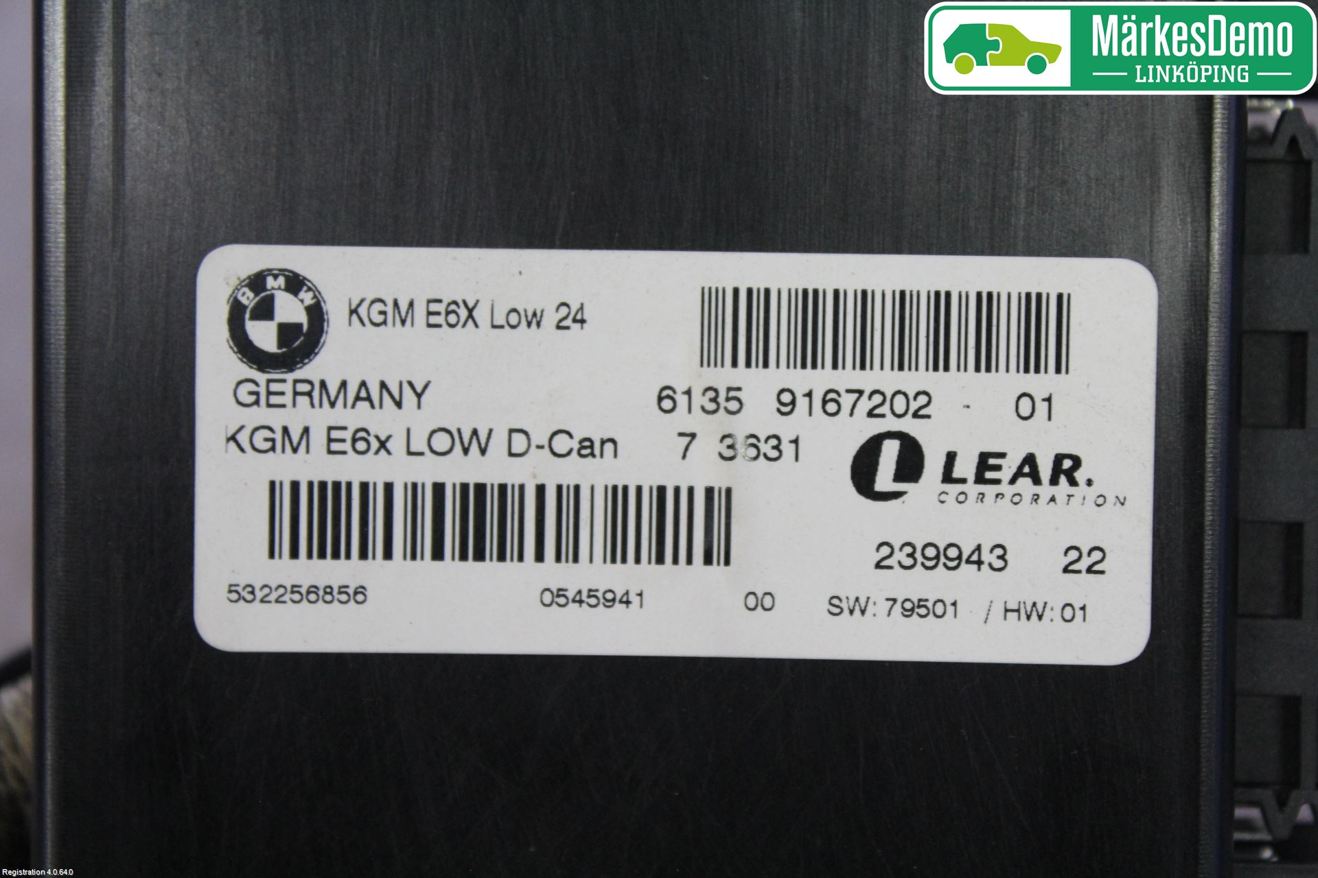 BMW 5 E60/61 Sed/Tou 02-10 Styrenhet Övrigt