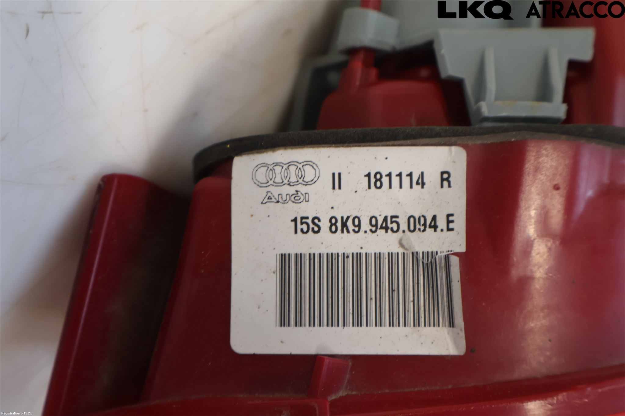 Audi A4 12-15 Bakljus Lucka Hö