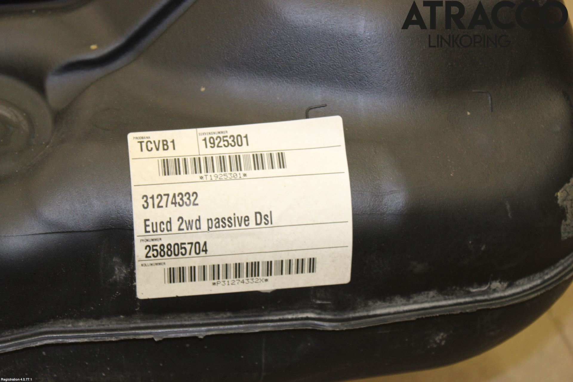 Volvo V70 08-13 Bränsletank Diesel