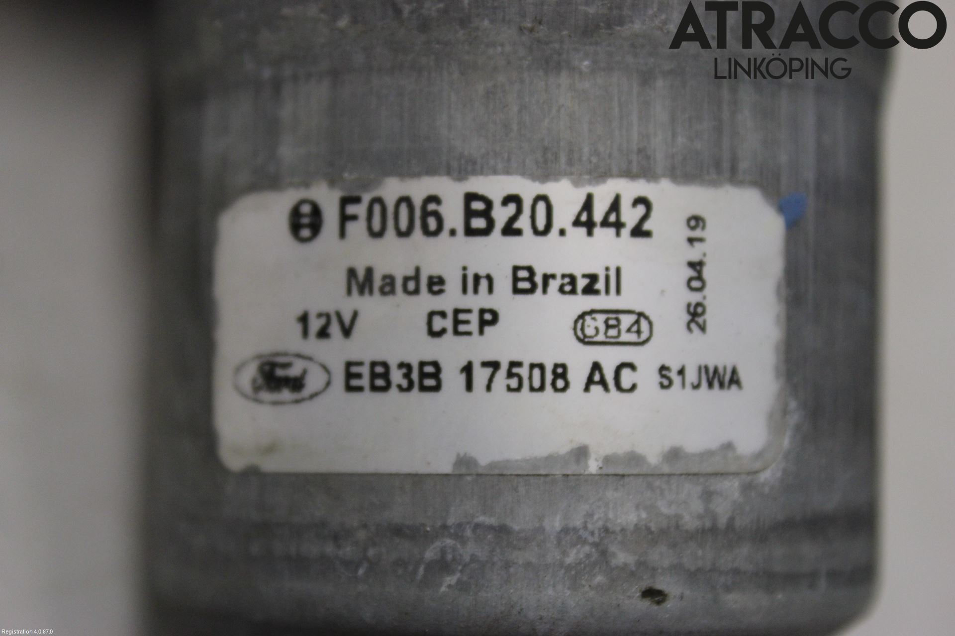 Ford RANGER EU 12-23 Torkarmotor Vindruta