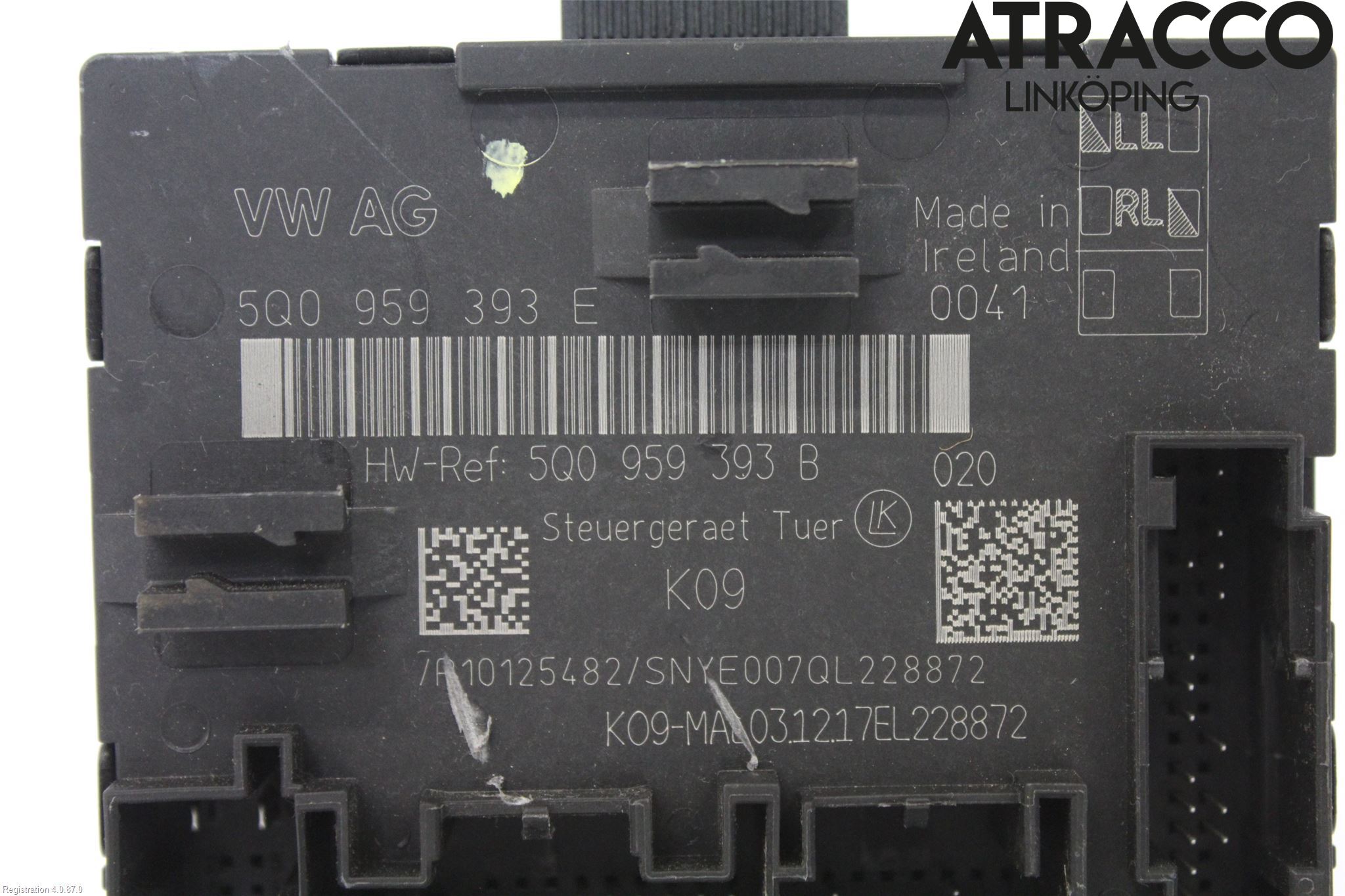 Volkswagen VW GOLF SPORTSVAN 15-20 Styrenhet Dörr