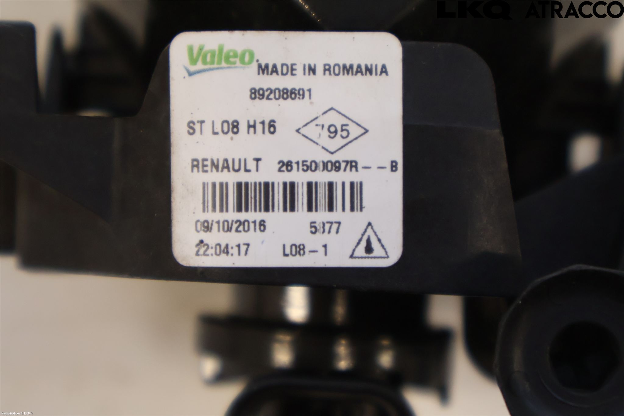 Renault MEGANE IV 16-23 Dimljus-Varselljus Fram