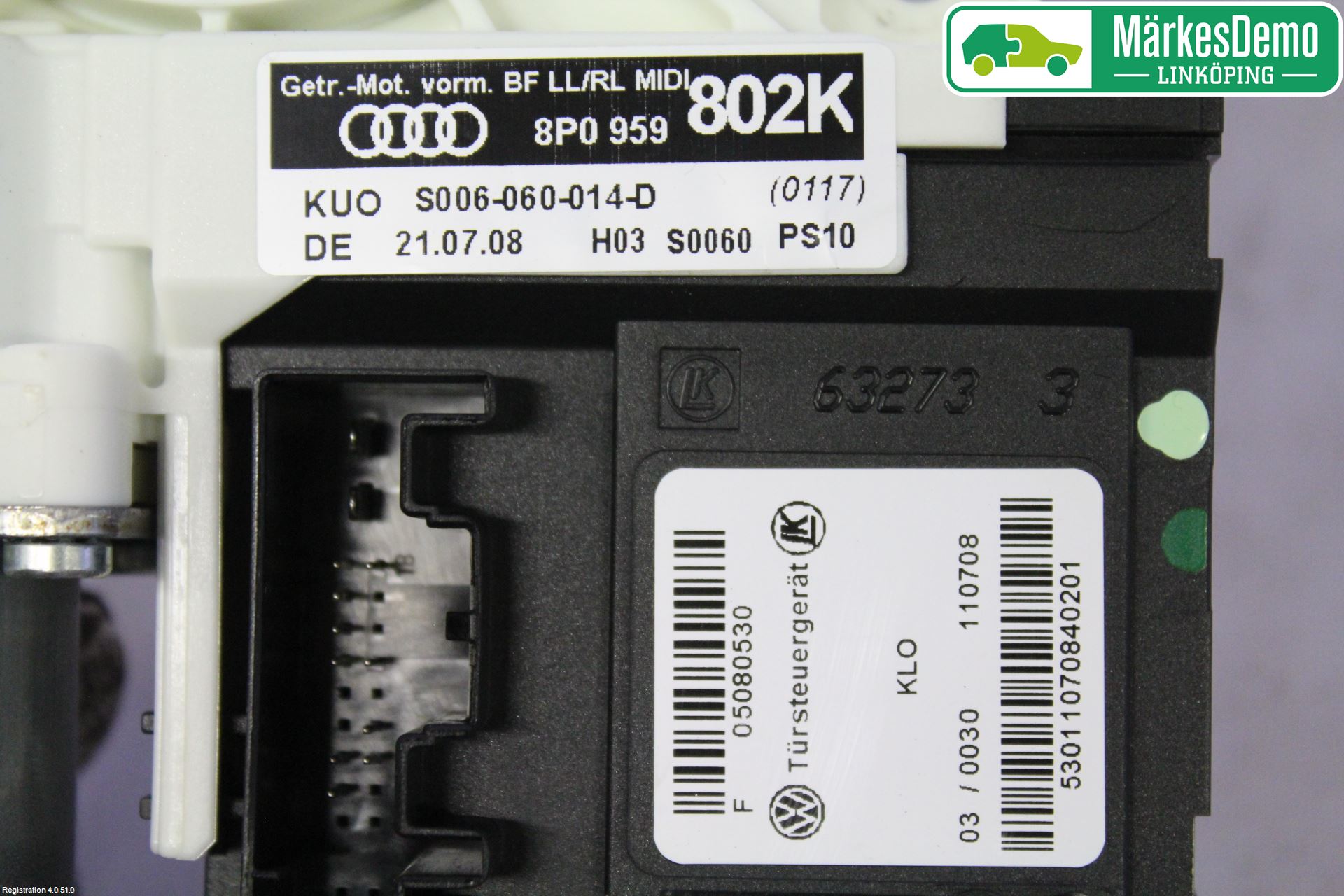 Audi A3/S3 05-13 Fönsterhissmotor