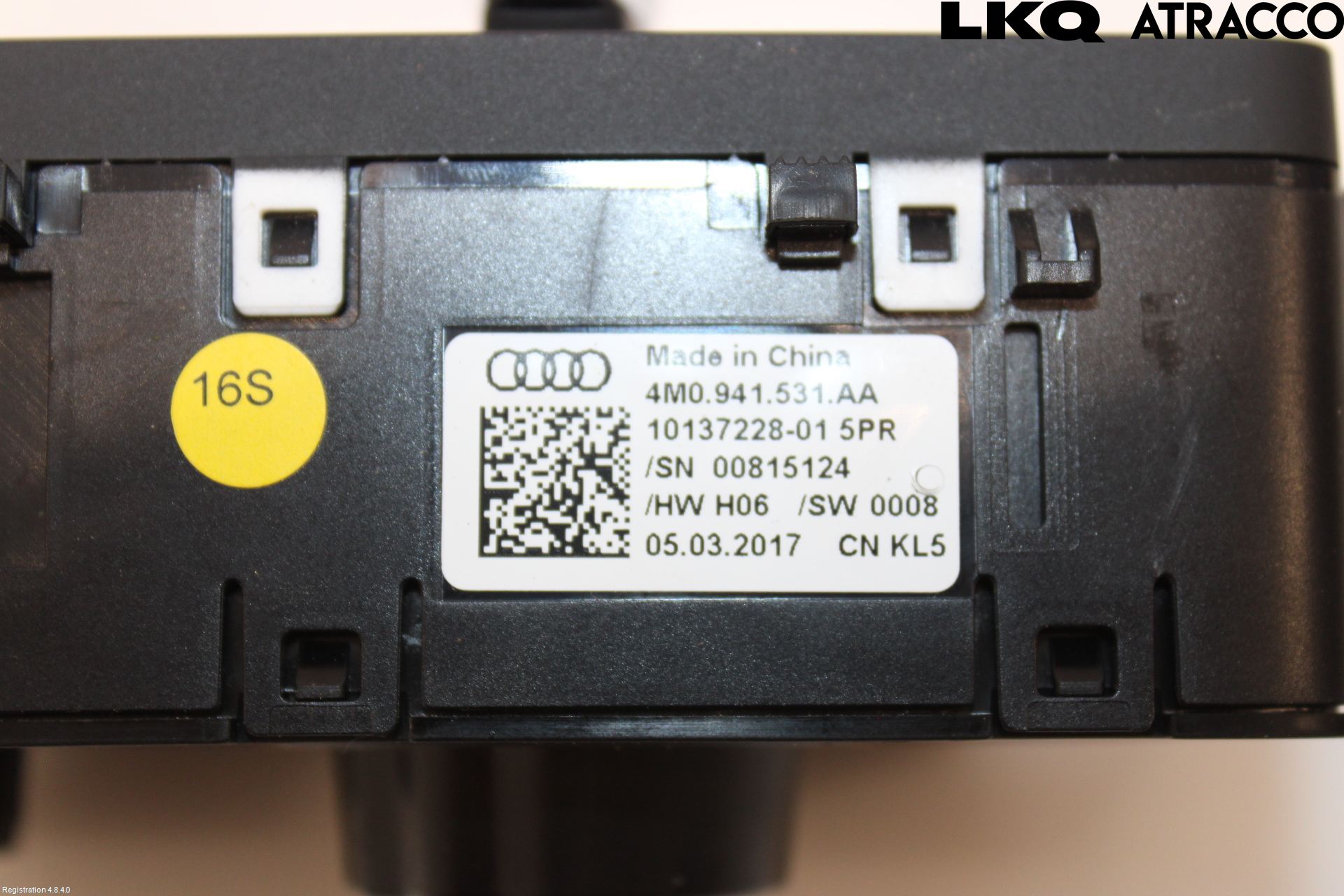 Audi A4/S4 B9 16-19 Strömställare Ljus