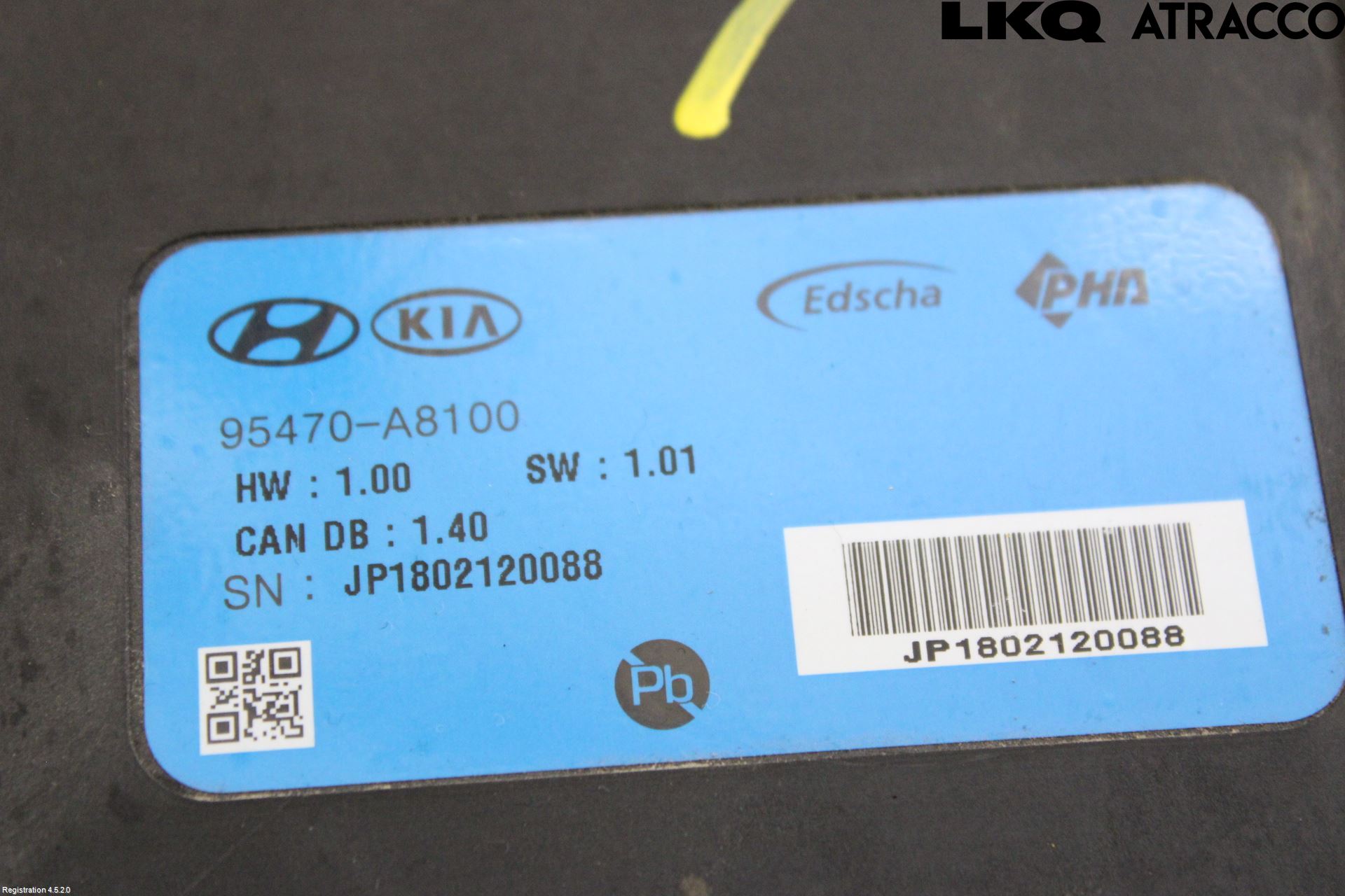 Kia OPTIMA 16-20 Styrenhet Baklucka