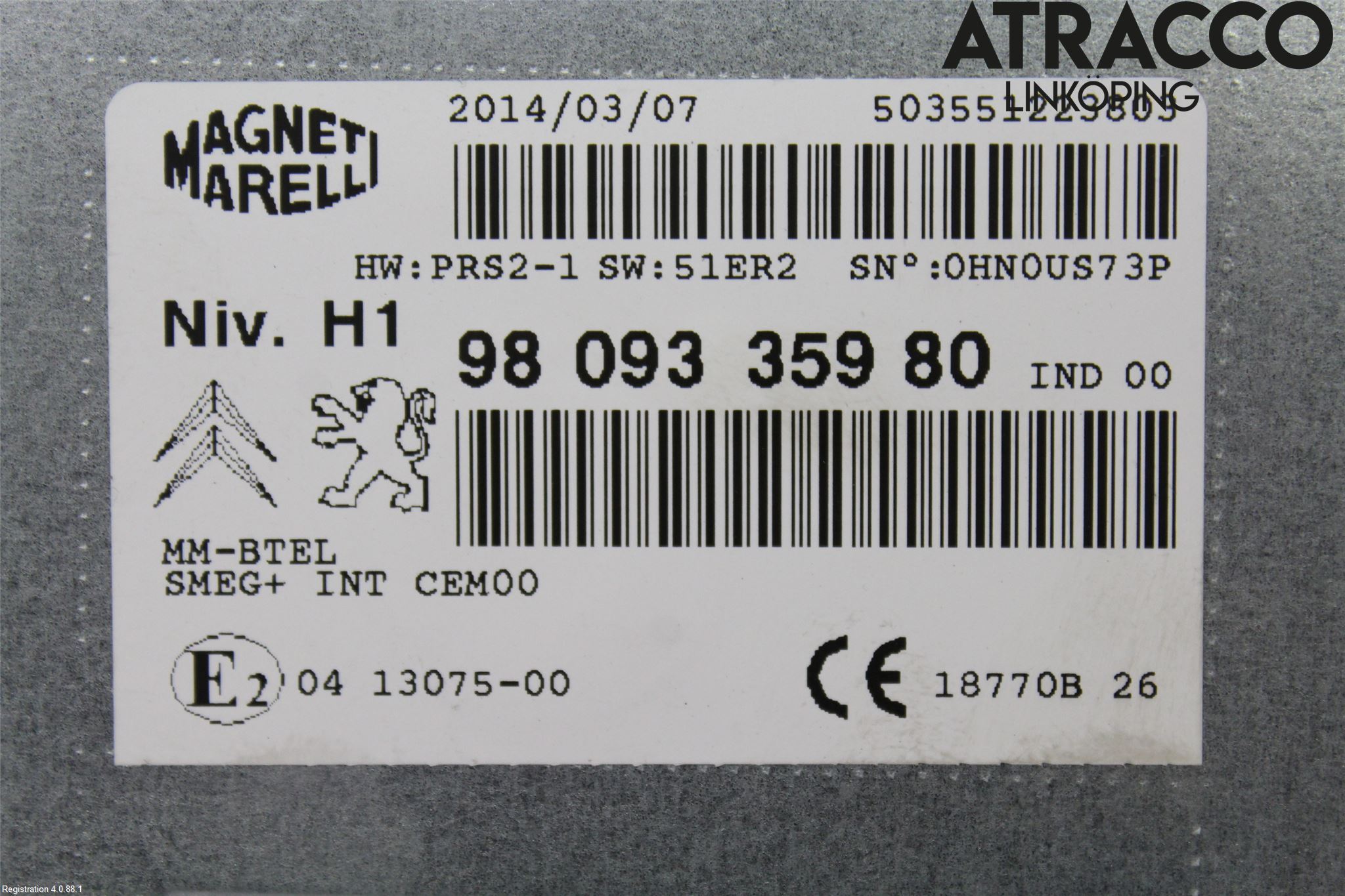 Peugeot 308 14-21 Cd Radio - Multimediapanel