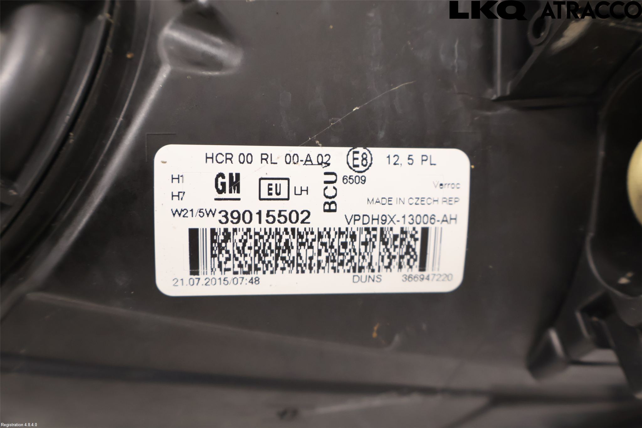 Opel ADAM 13-20 Strålkastare Vänster