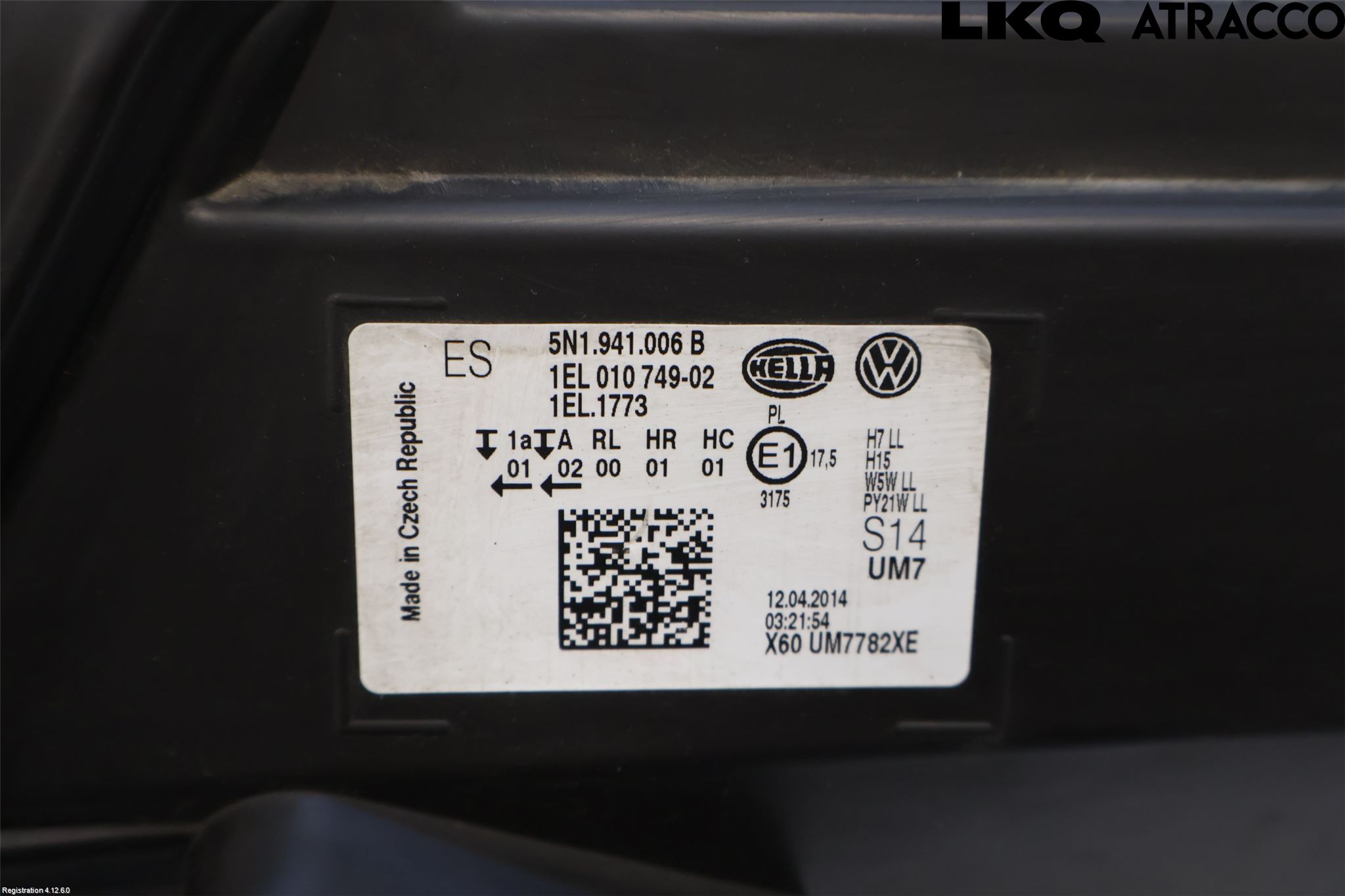 Volkswagen VW TIGUAN 07-16 Strålkastare Höger