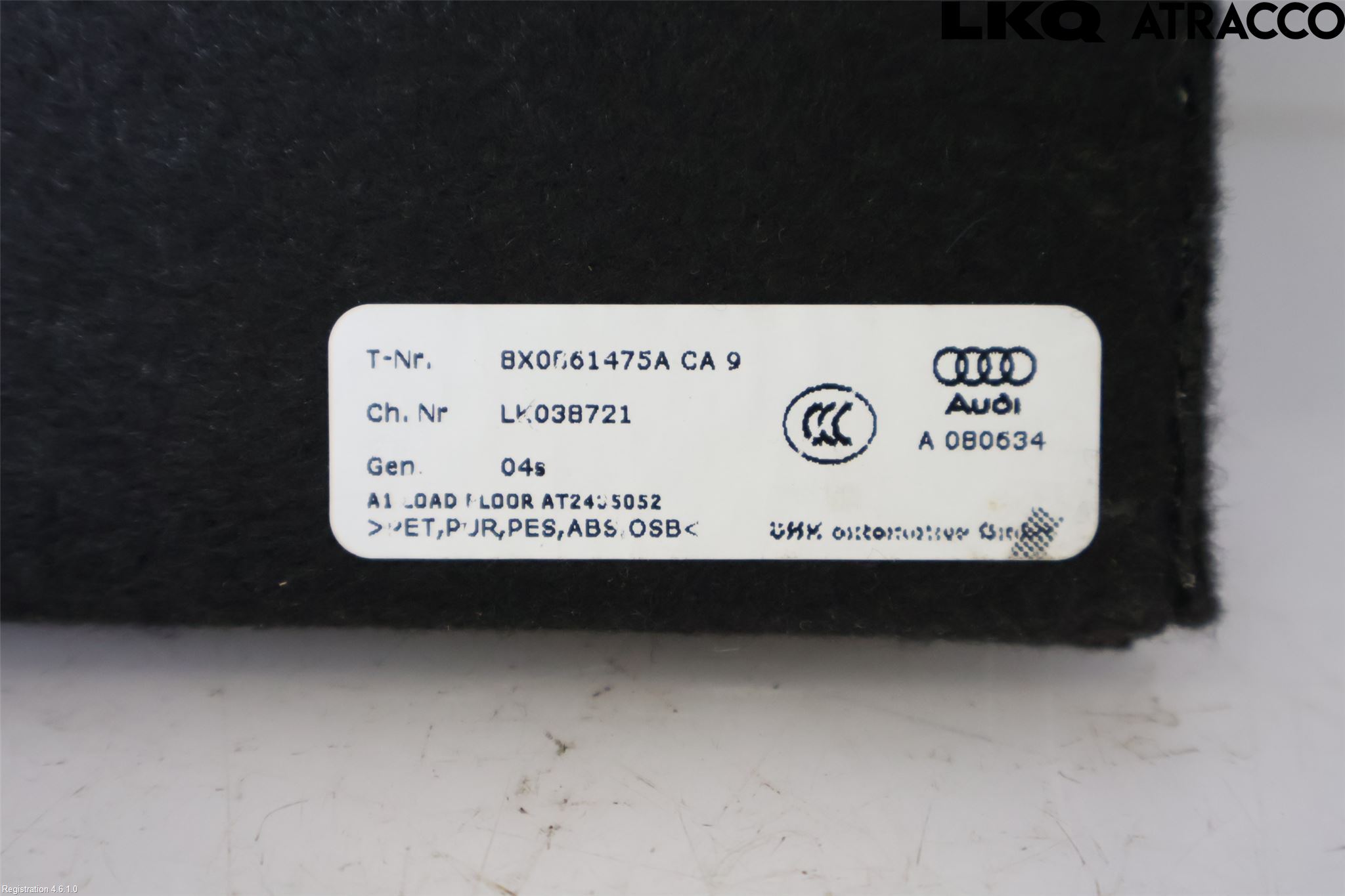 Audi A1/S1 11-18 Bagage Golv