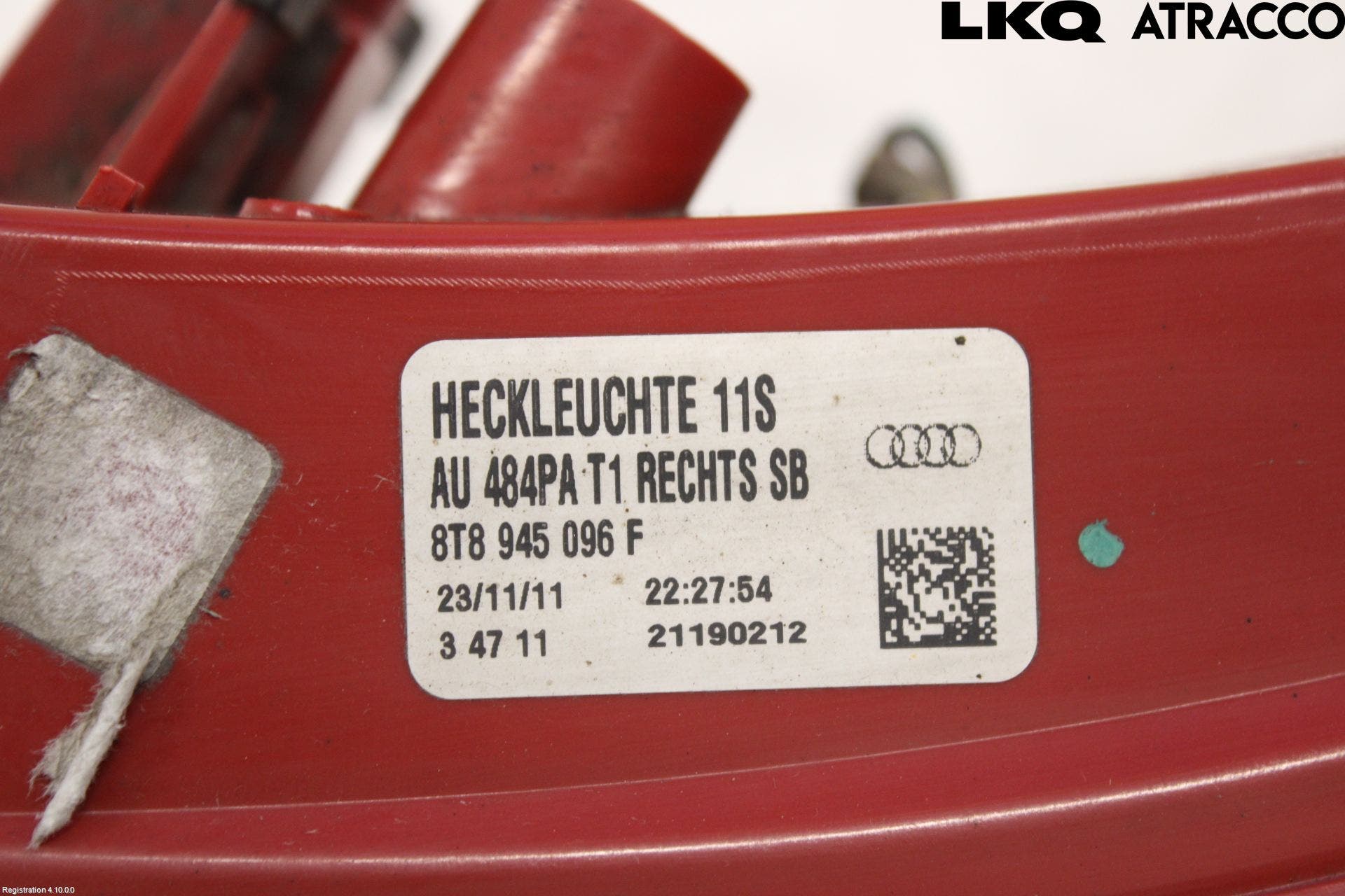 Audi A5 07-16 Bakljus Höger